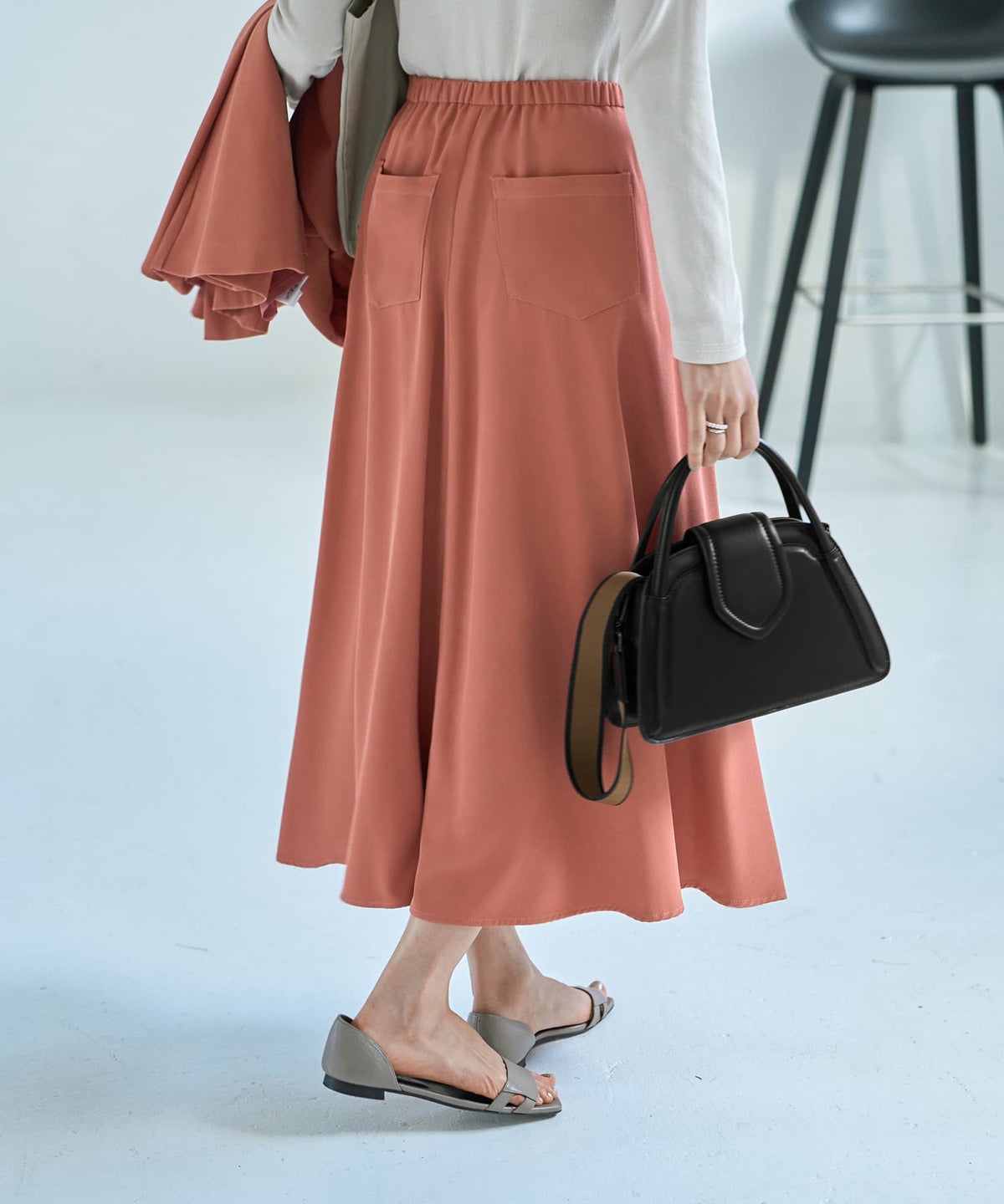 着用イメージ 167cm Sサイズ  ダークピーチ