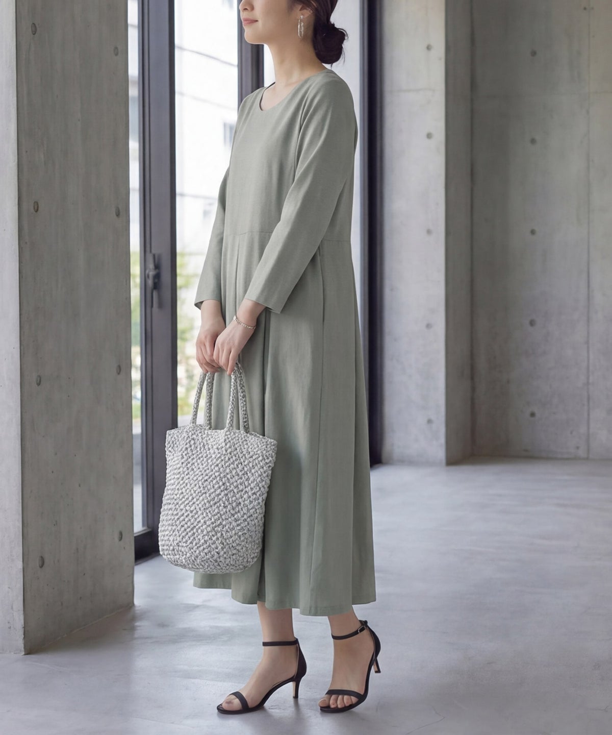 着用イメージ 166cm 着用サイズ 02 ライトグレー