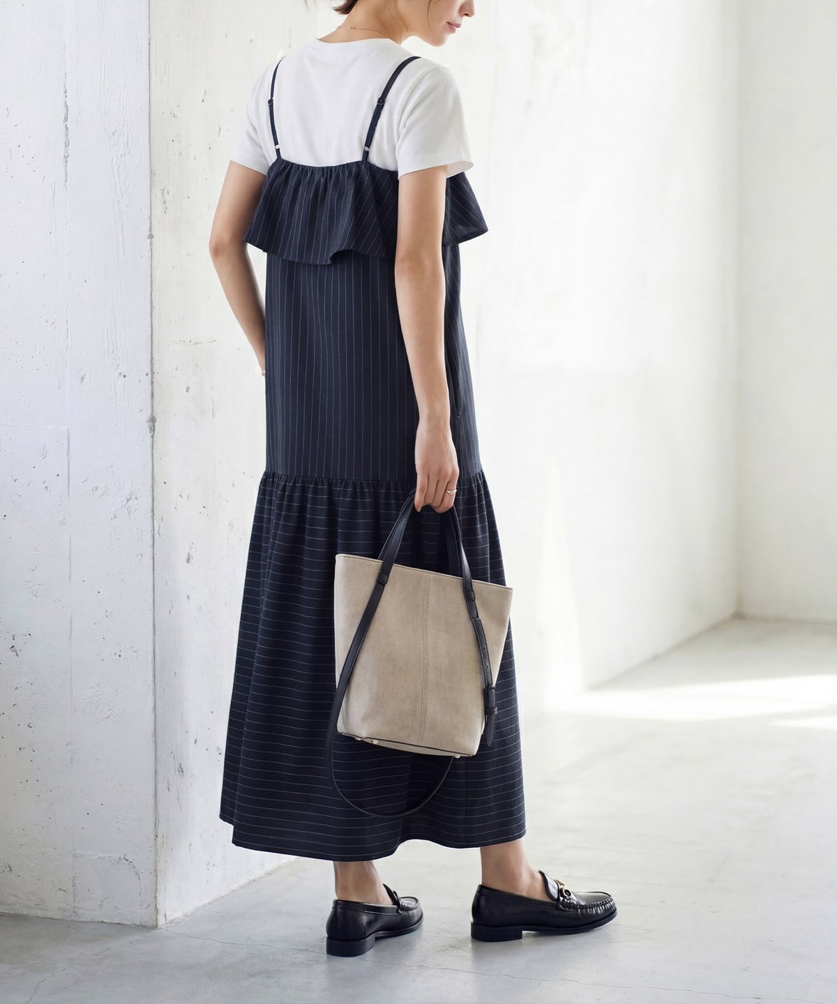 着用イメージ 163cm ネイビー 02サイズ