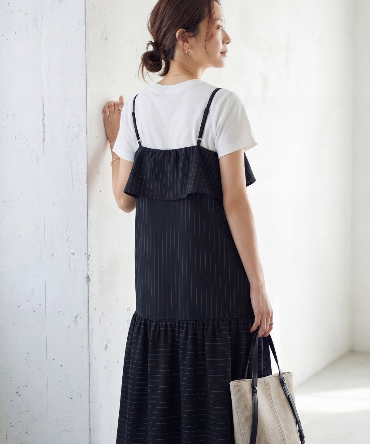 着用イメージ 163cm ネイビー 02サイズ