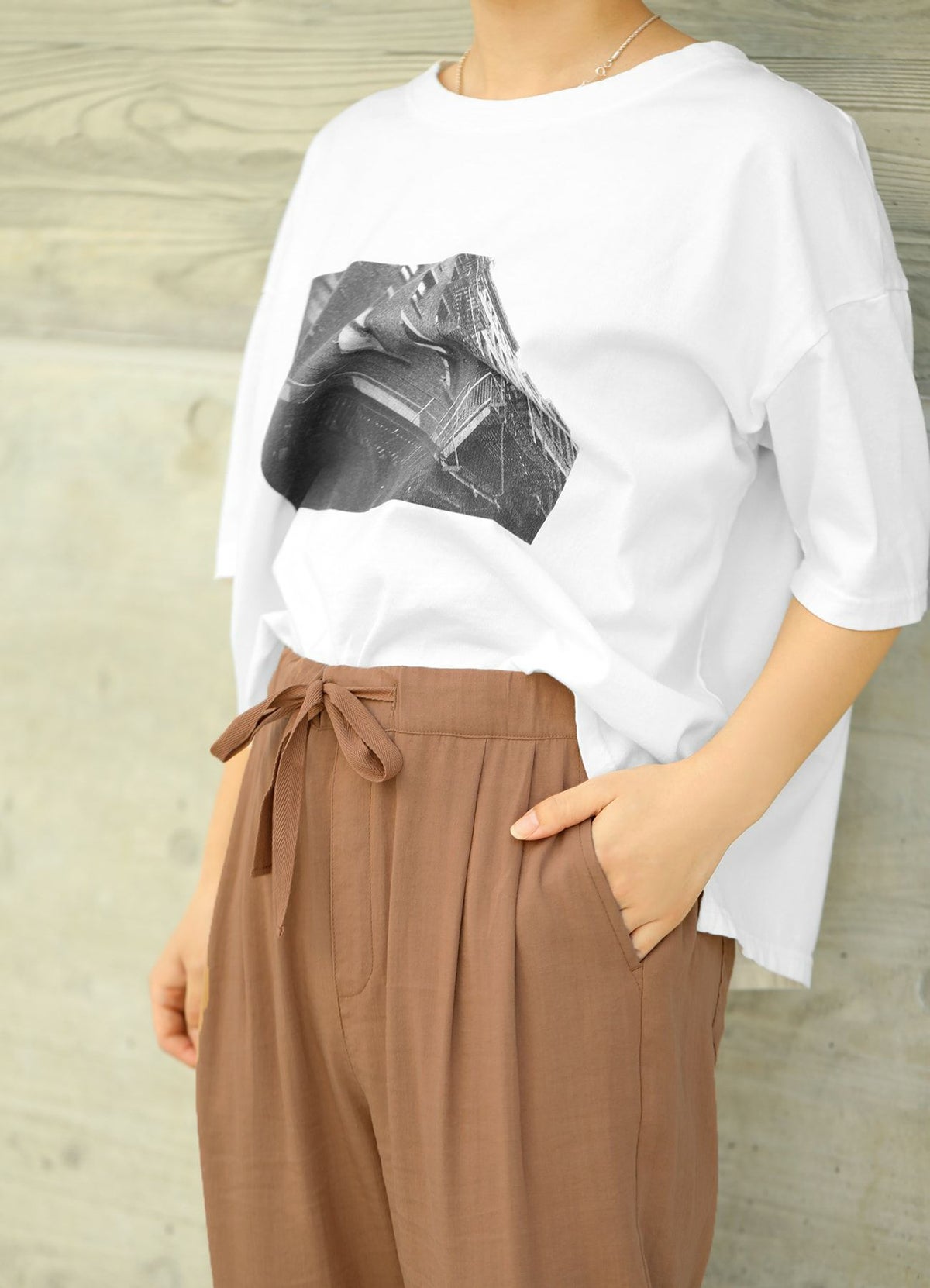 着用イメージ 153cm キャメル