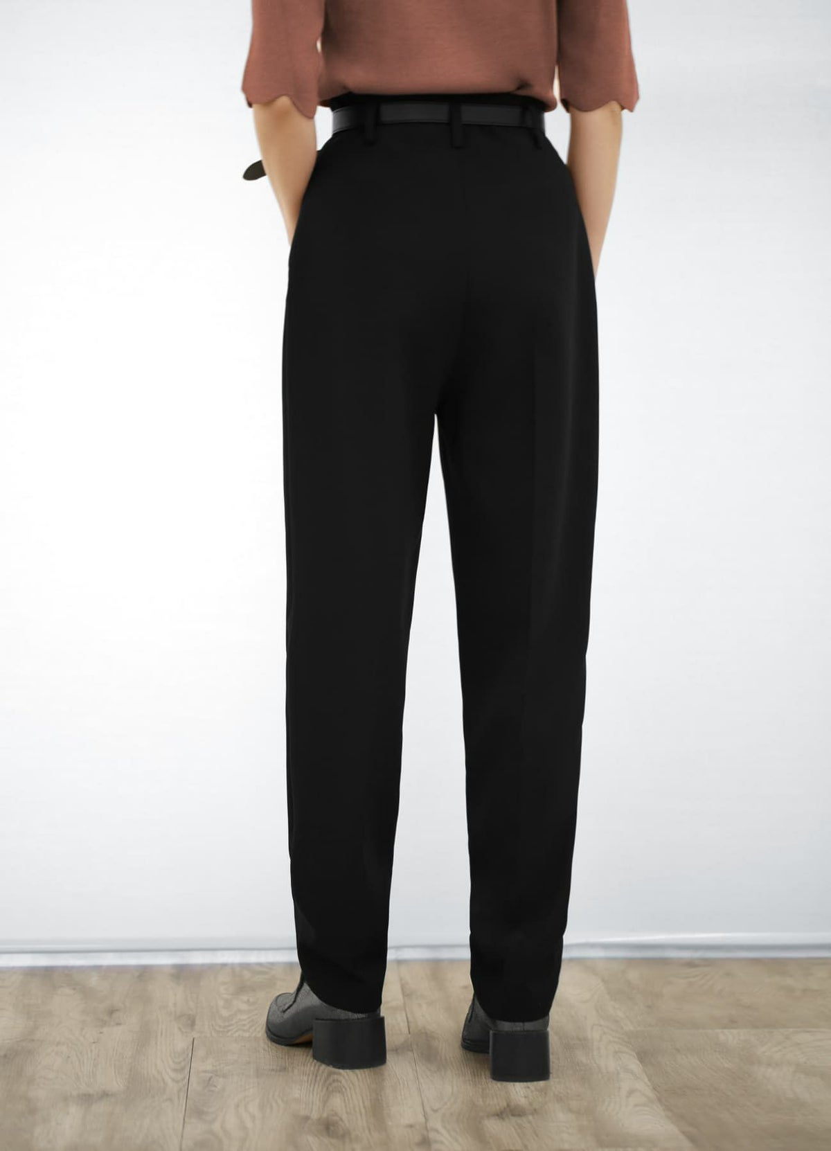 着用イメージ 157cm 着用サイズ S ブラック