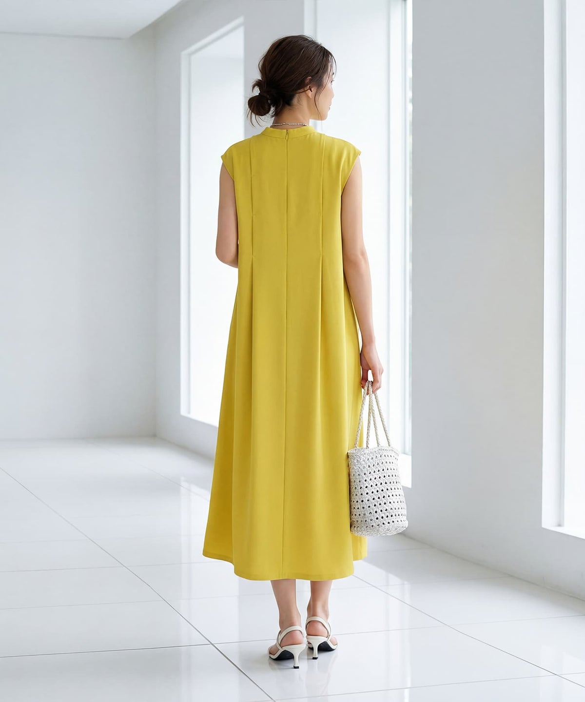 着用イメージ 163cm 着用サイズ 02 マスタードイエロー