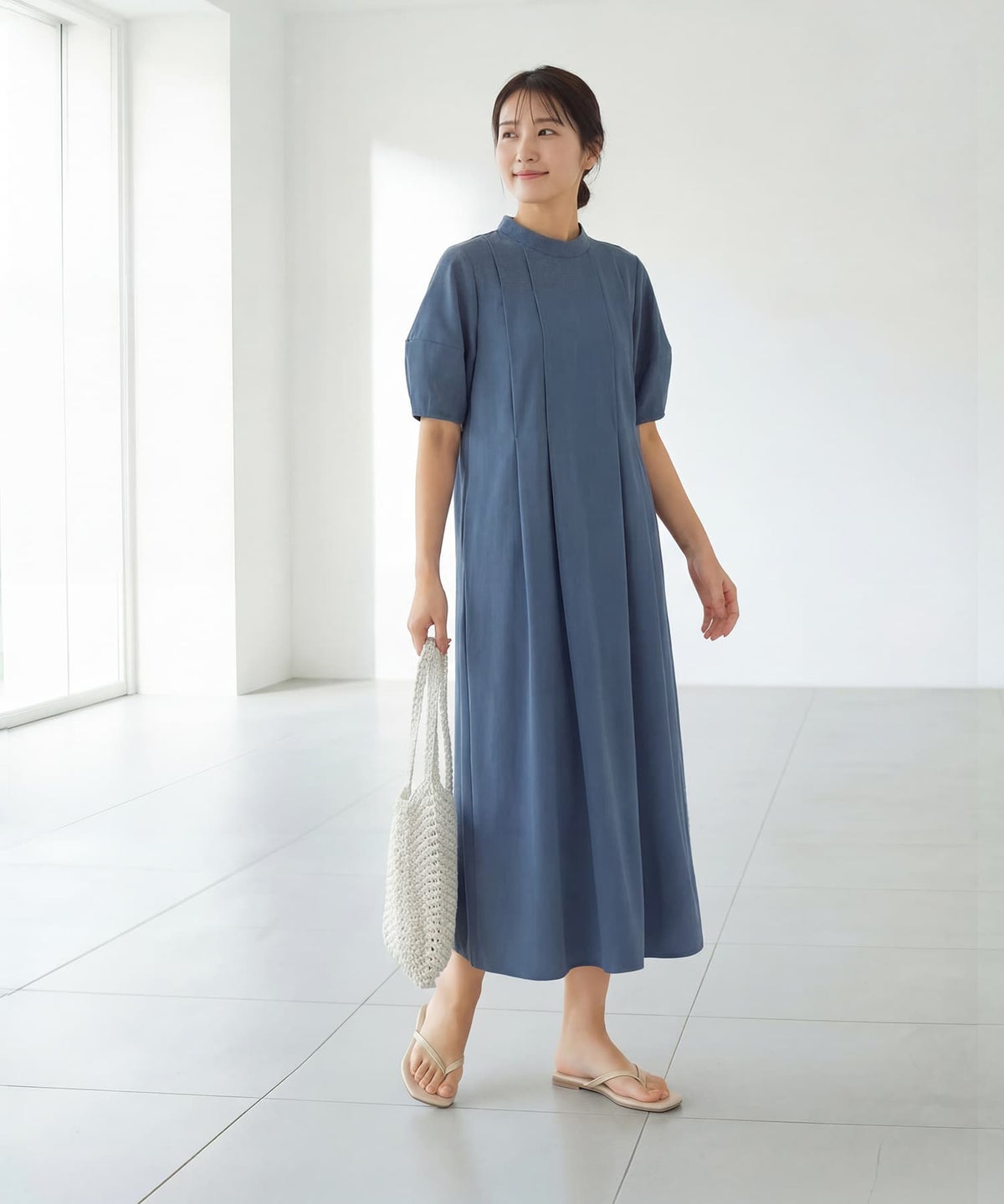 着用イメージ 163cm 着用サイズ 02 ブルー