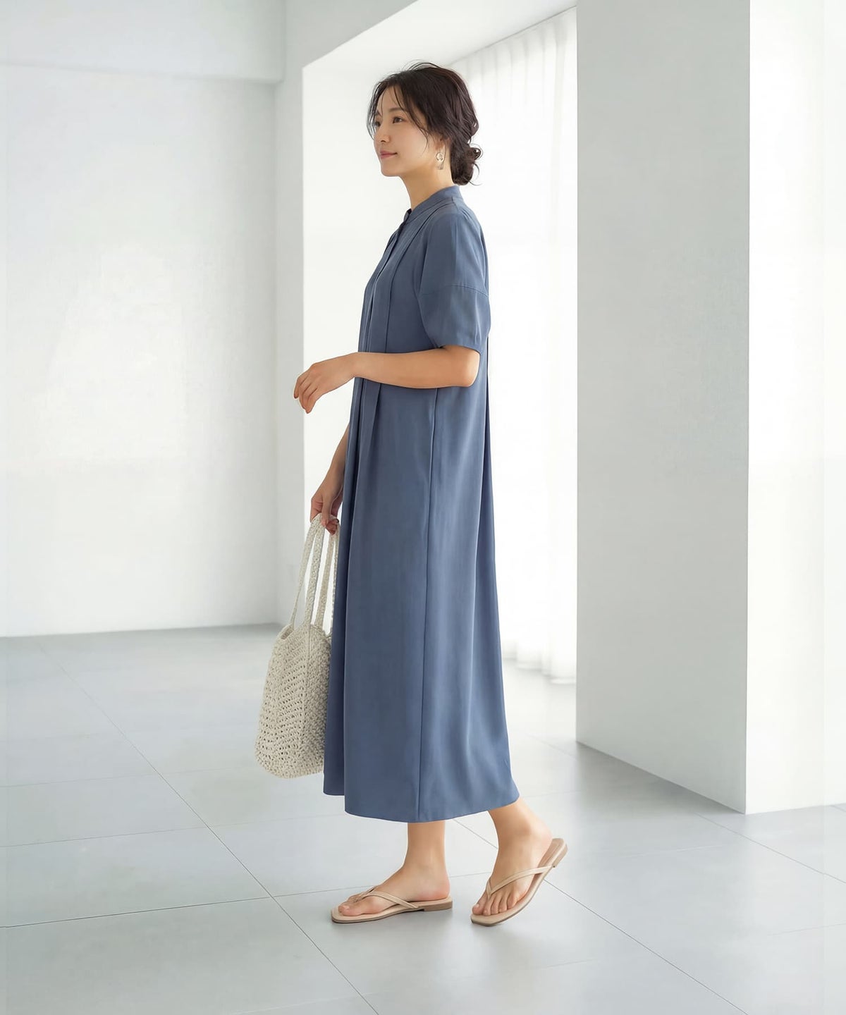 着用イメージ 163cm 着用サイズ 02 ブルー