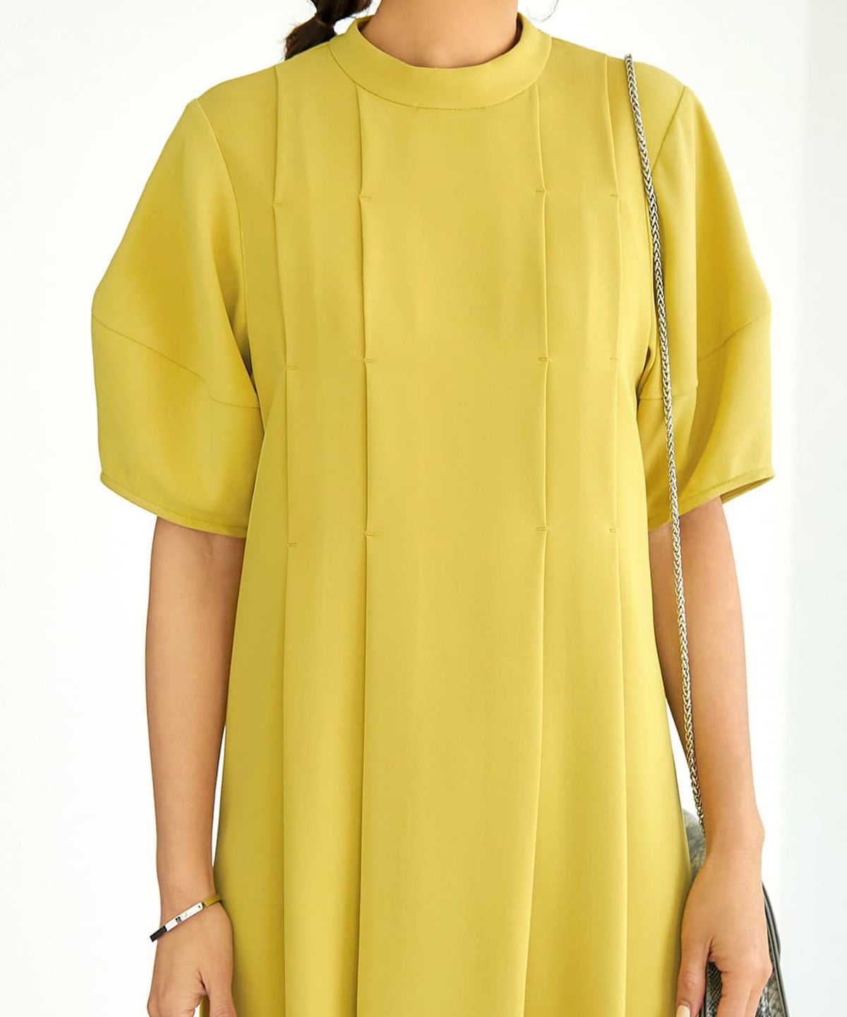 着用イメージ 163cm 着用サイズ 02 マスタードイエロー