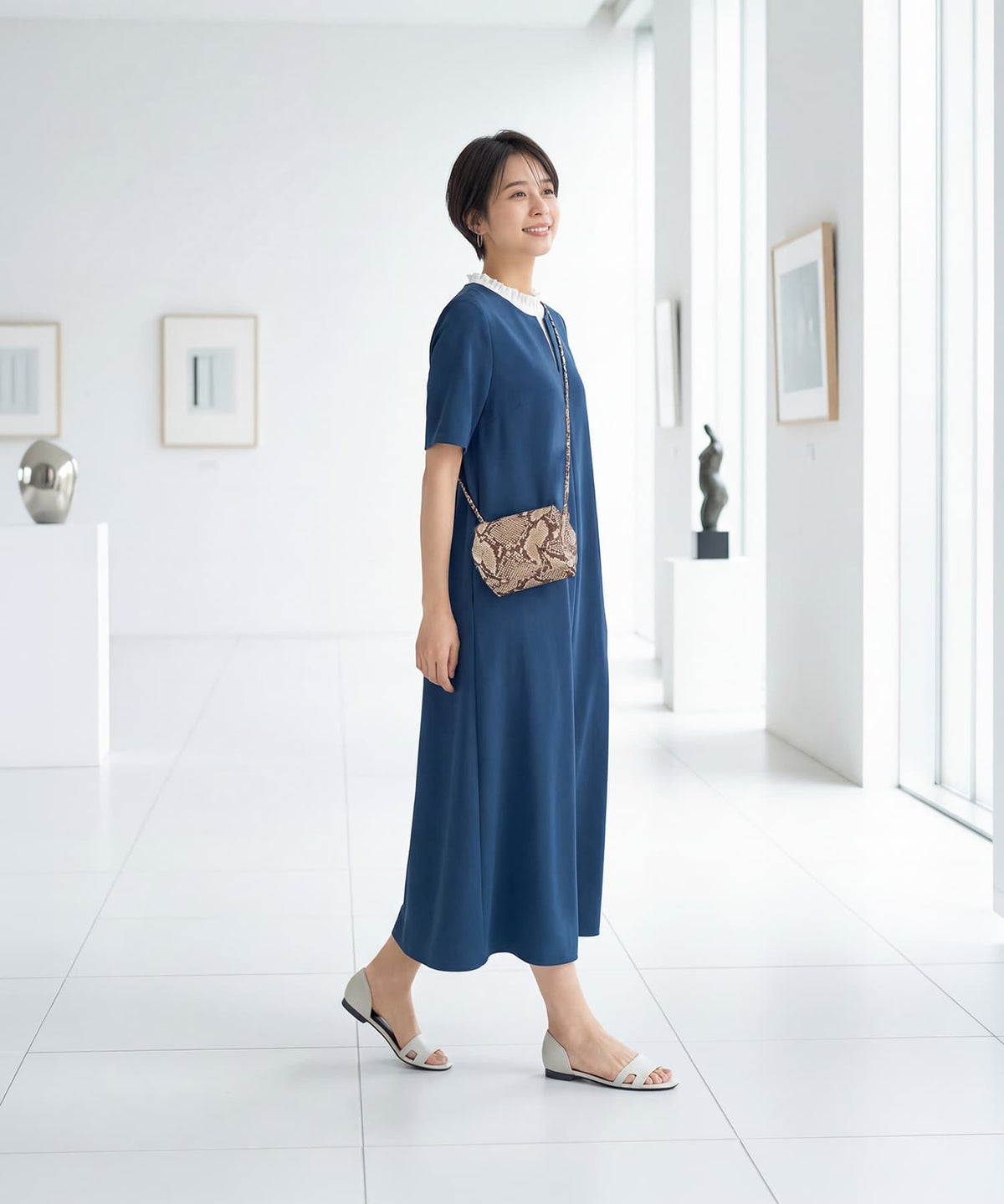 着用イメージ 163cm 02サイズ ダークブルー