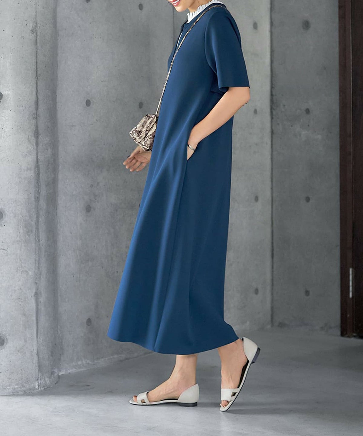 着用イメージ 166cm 02サイズ ダークブルー