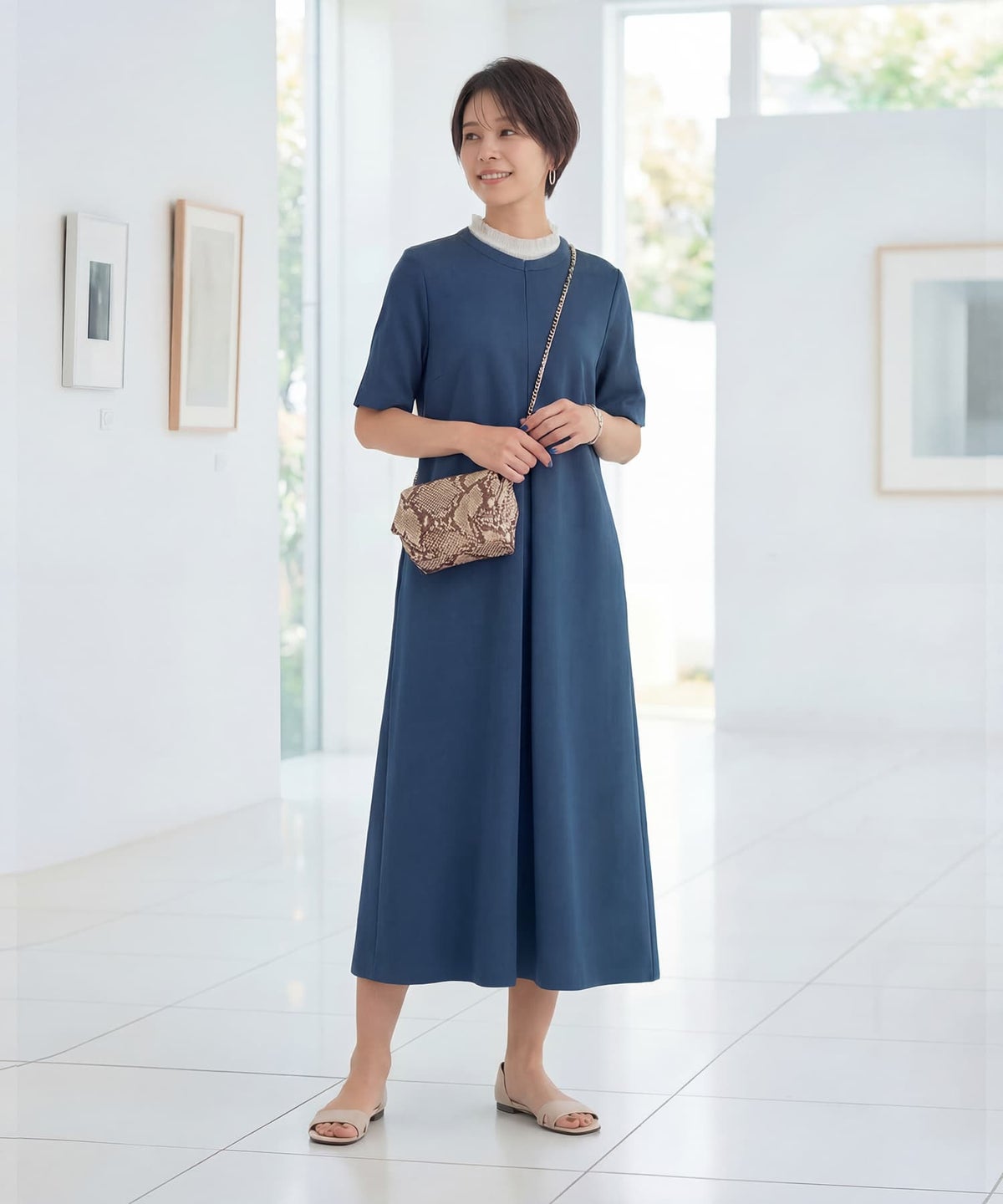 着用イメージ 163cm 02サイズ ダークブルー