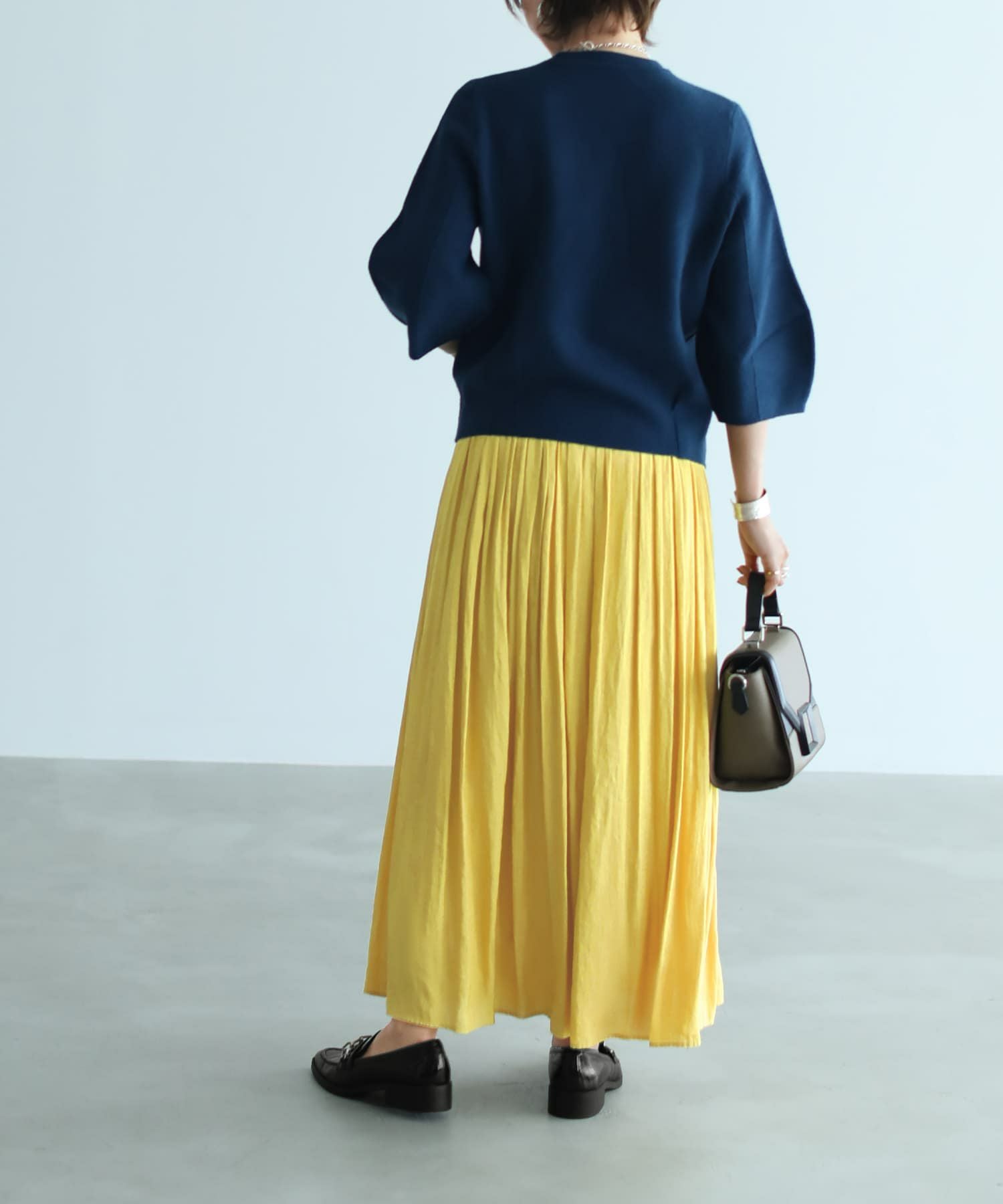 journal standard luxe ヴィンテージサテンギャザースカート OUTLET】【Made in JAPAN】ヴィンテージサテンギャザーロングスカートC