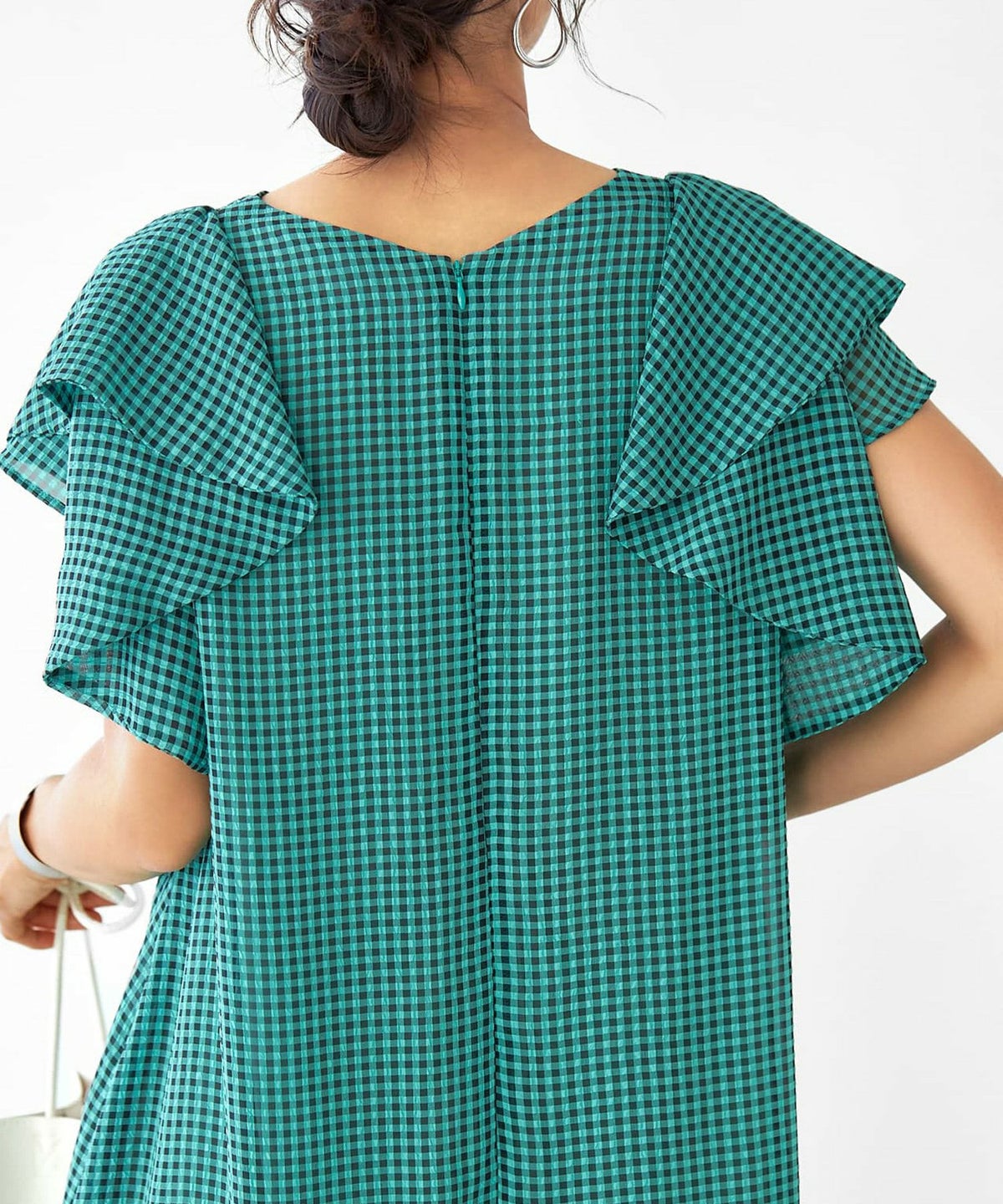 着用イメージ 166cm 着用サイズ 02 グリーン