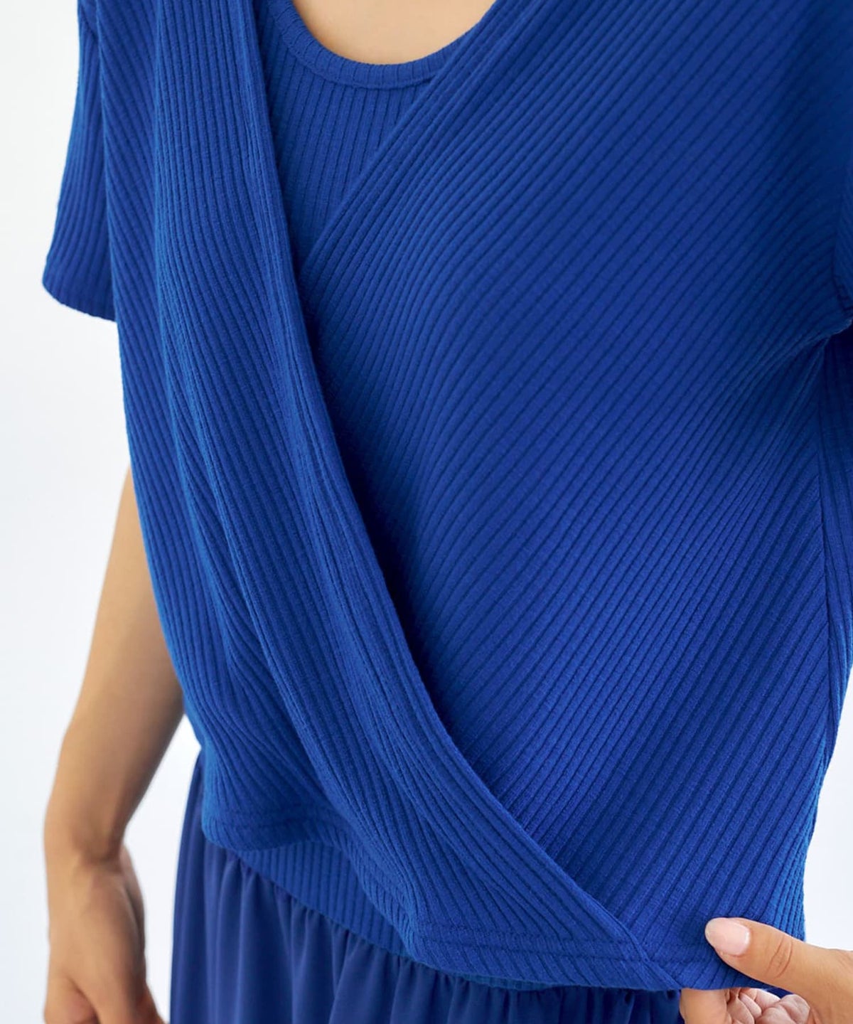 着用イメージ 163cm ブルー