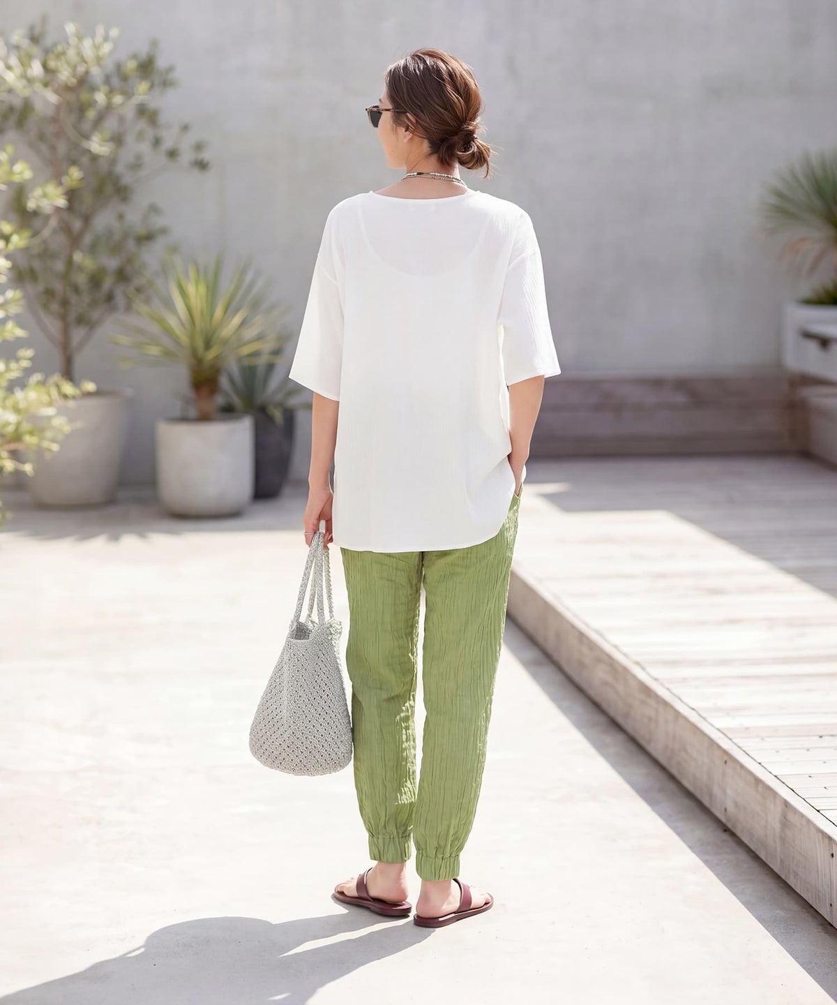 着用イメージ 163cm ピスタチオ