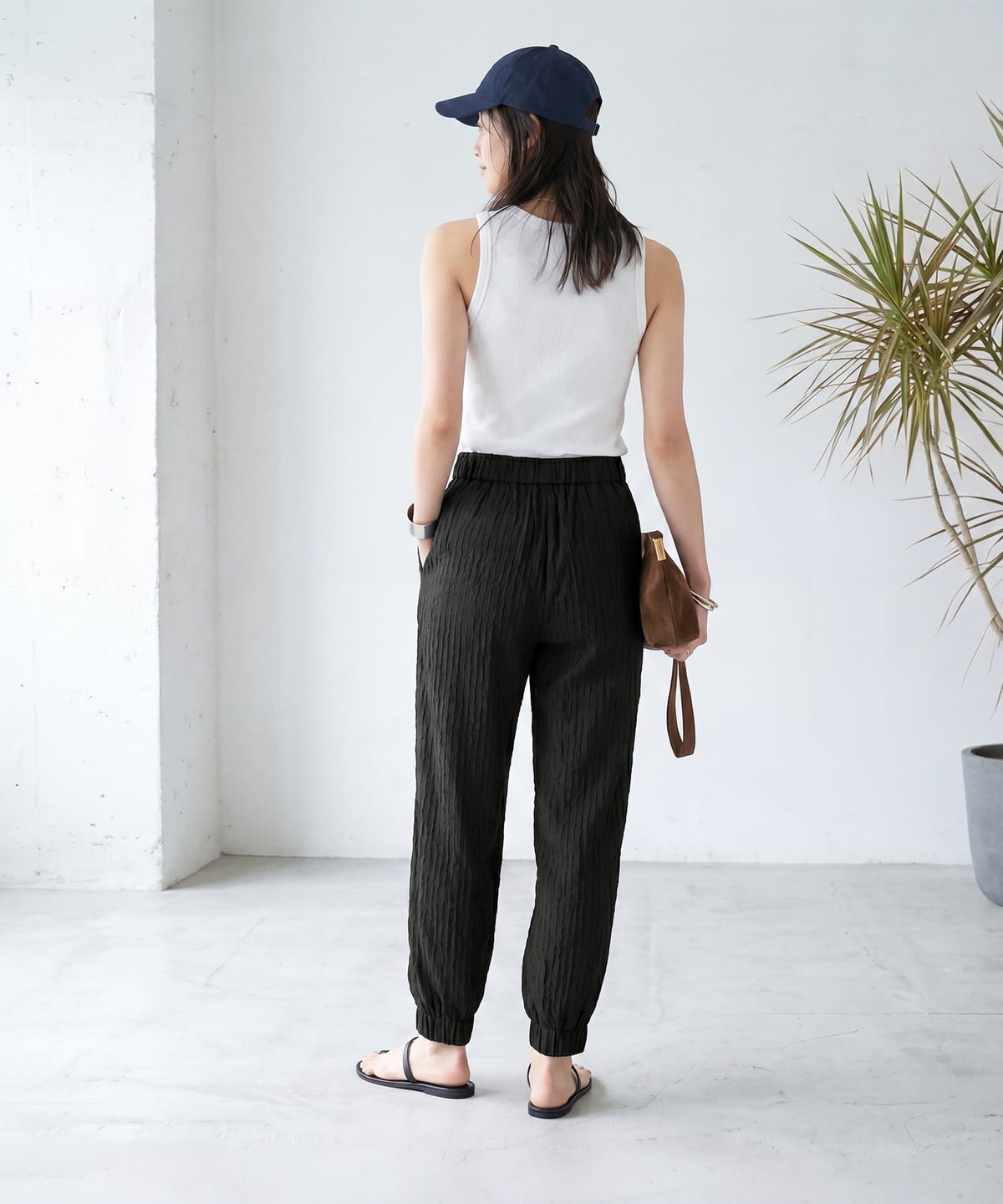 着用イメージ 163cm ブラック