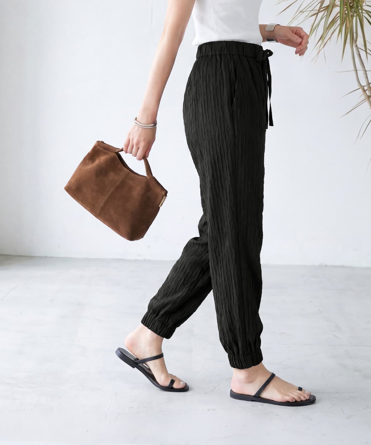 着用イメージ 163cm ブラック