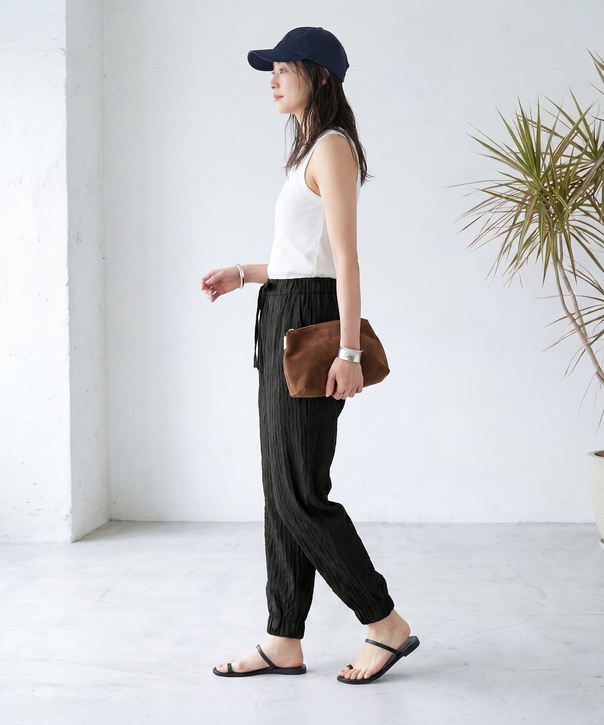 着用イメージ 163cm ブラック