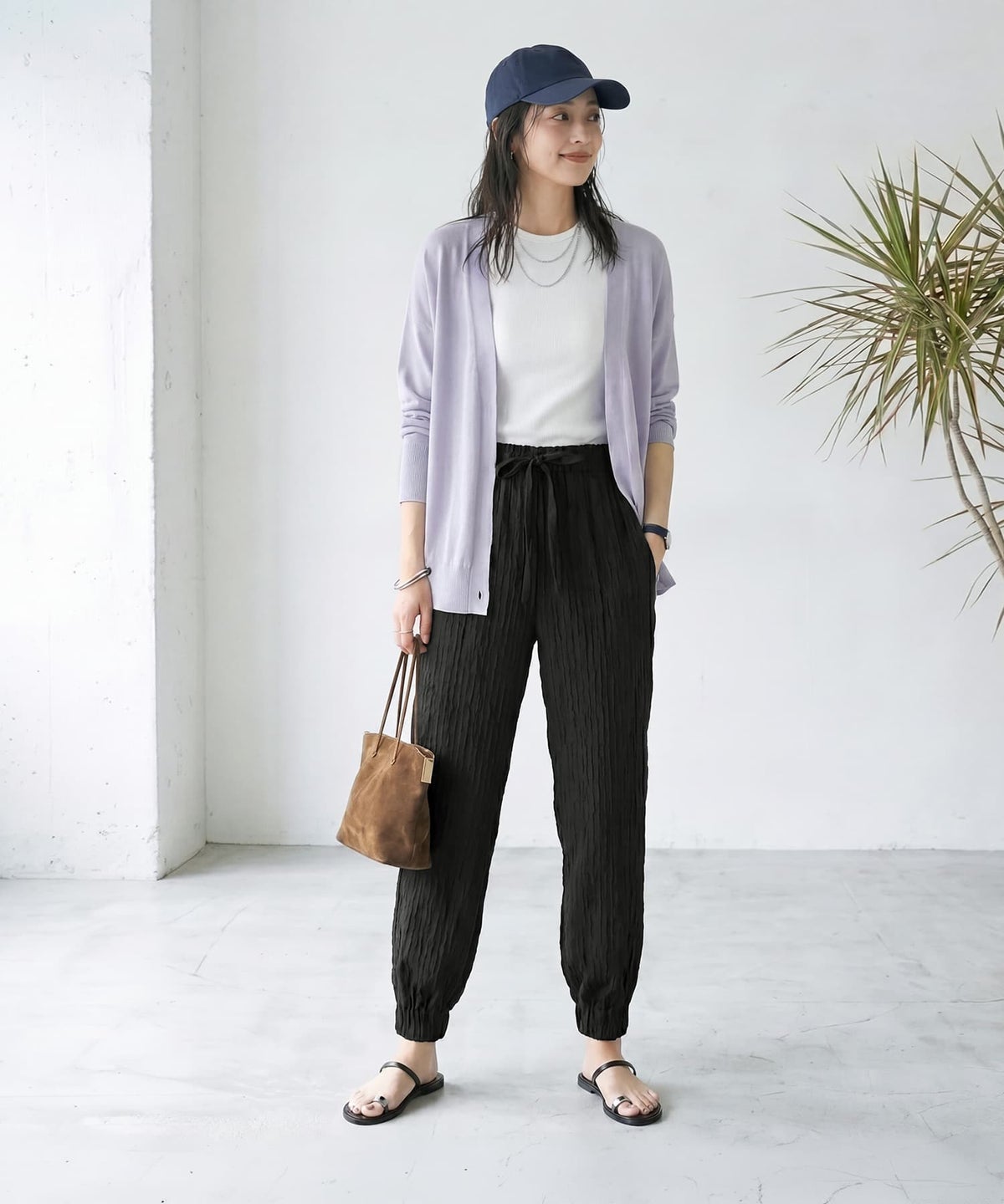 着用イメージ 163cm ブラック