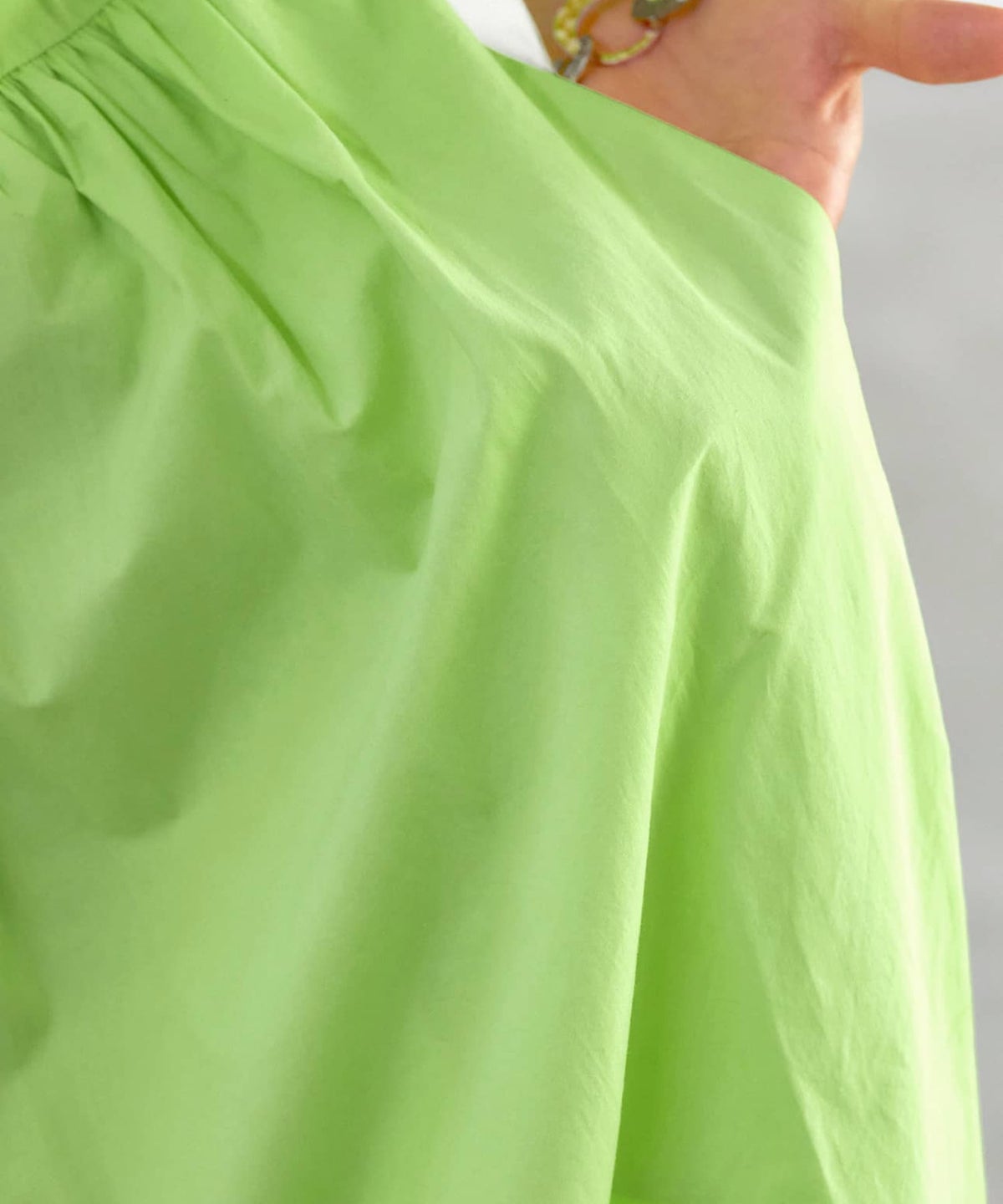 着用イメージ 166cm  ライムイエロー 02 サイズ