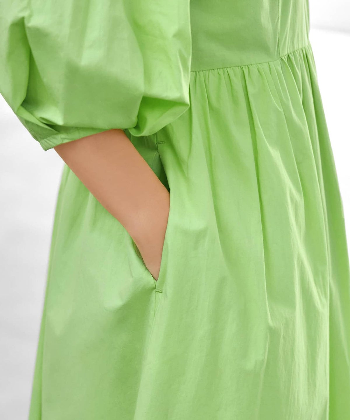 着用イメージ 166cm  ライムイエロー 02 サイズ