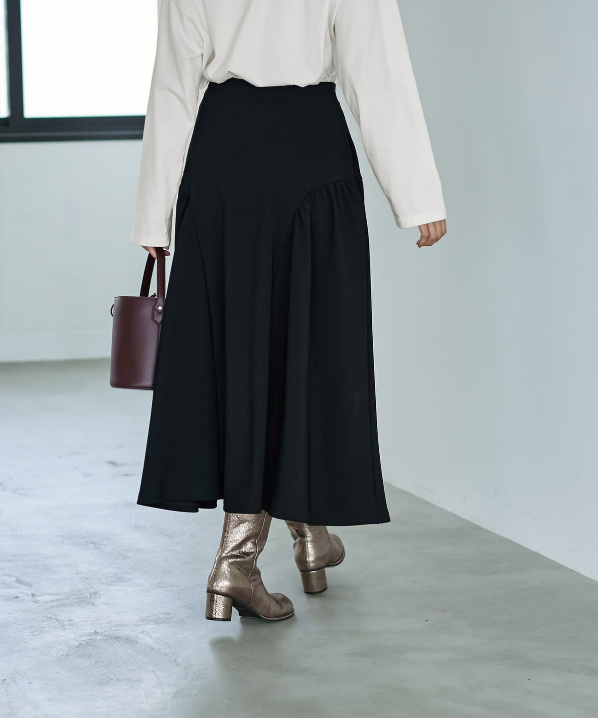 着用イメージ 166cm ブラック 02サイズ