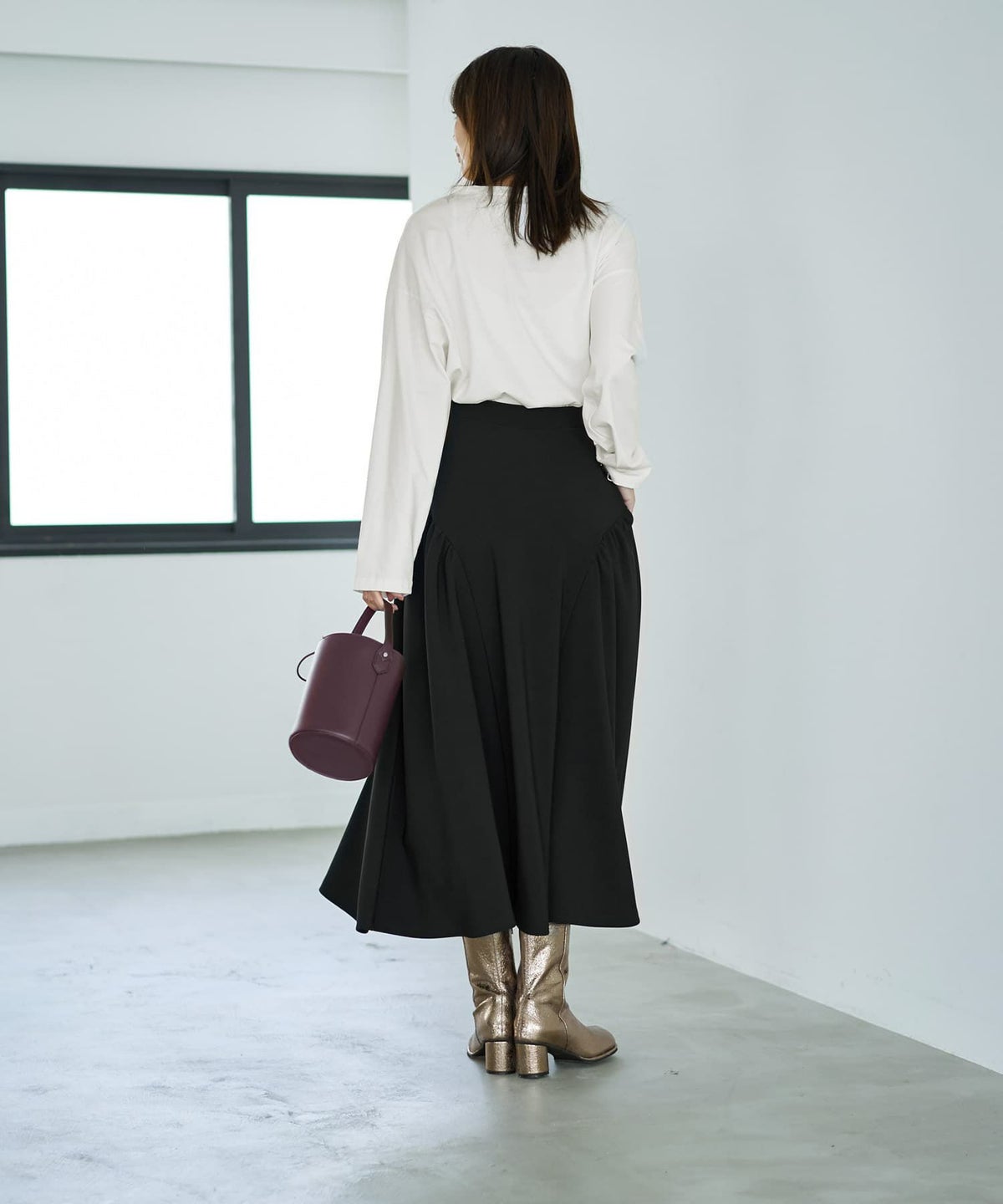 着用イメージ 166cm ブラック 02サイズ