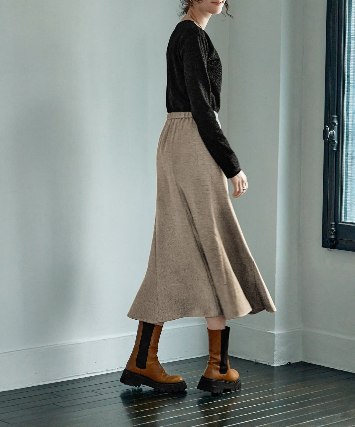 着用イメージ 165㎝　Sサイズ　ベージュ