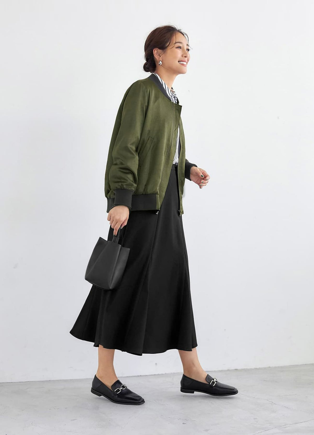 着用イメージ 166cm 着用サイズ S ブラック