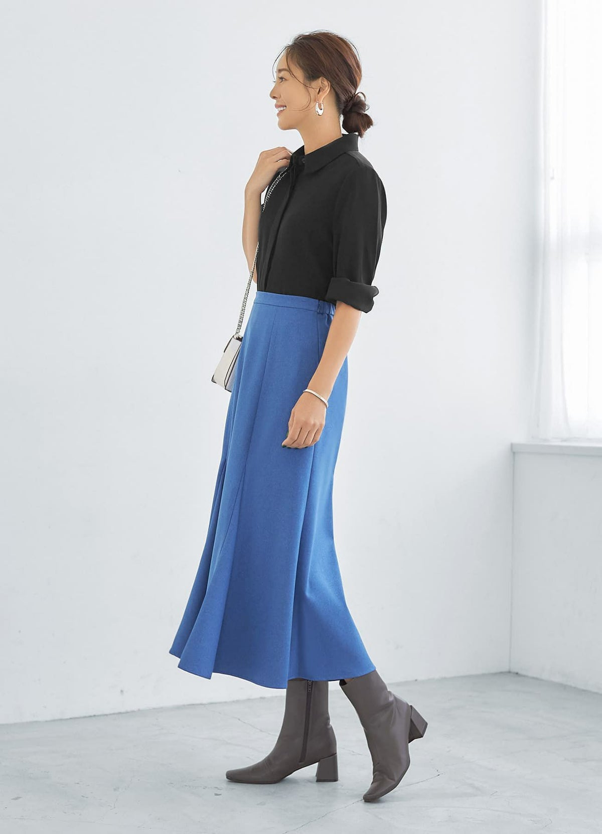 着用イメージ 166cm 着用サイズ S ブルー