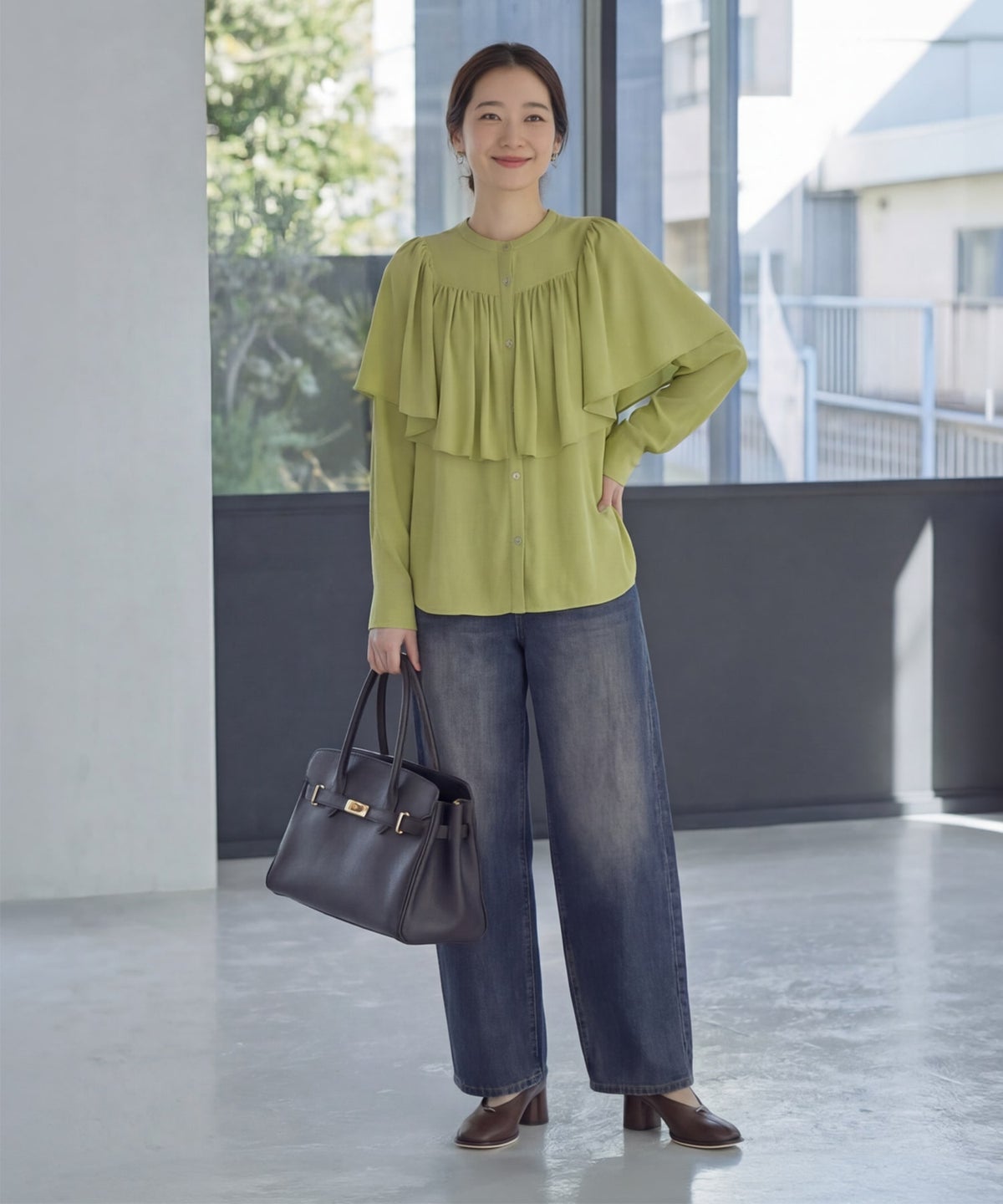 着用イメージ 165cm ピスタチオ