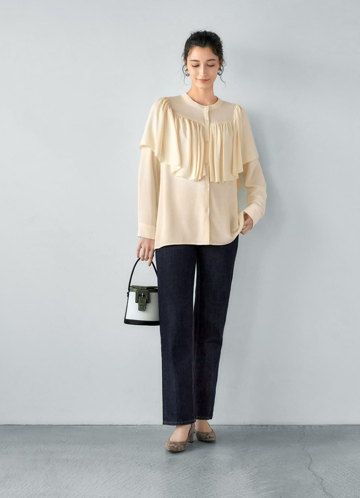 着用イメージ 165cm ナチュラル