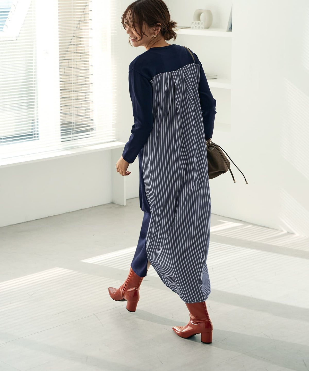 着用イメージ 166cm 02サイズ ネイビー