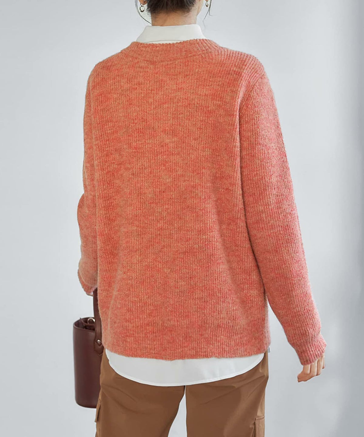 着用イメージ 166cm オレンジミックス