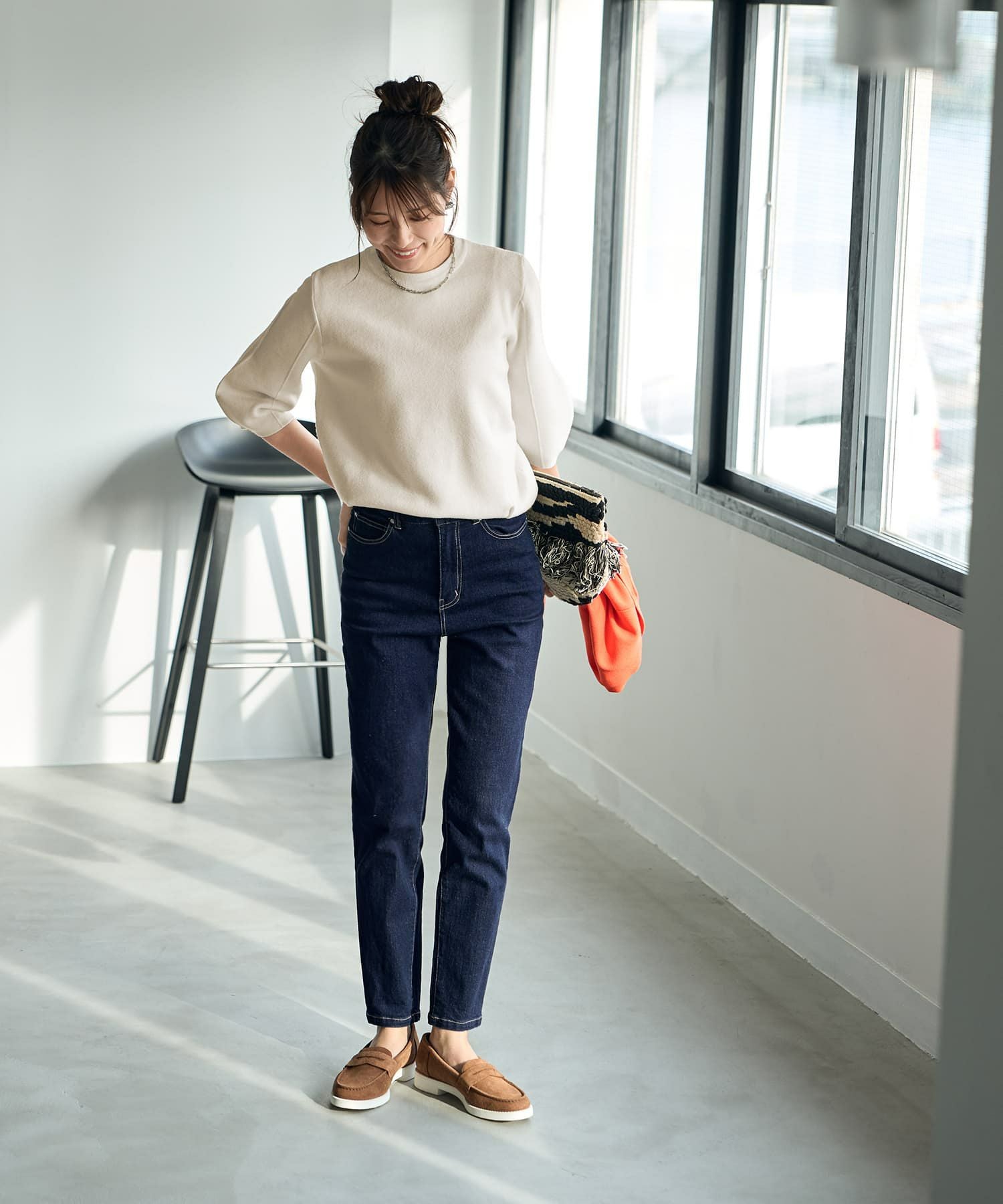 ネイビーフレンチデニム | おしゃれな大人レディースファッション通販