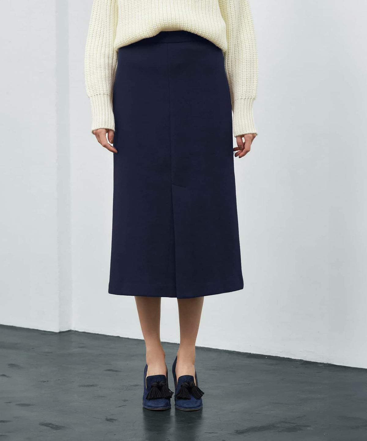 着用イメージ 173cm S-02サイズ ネイビー