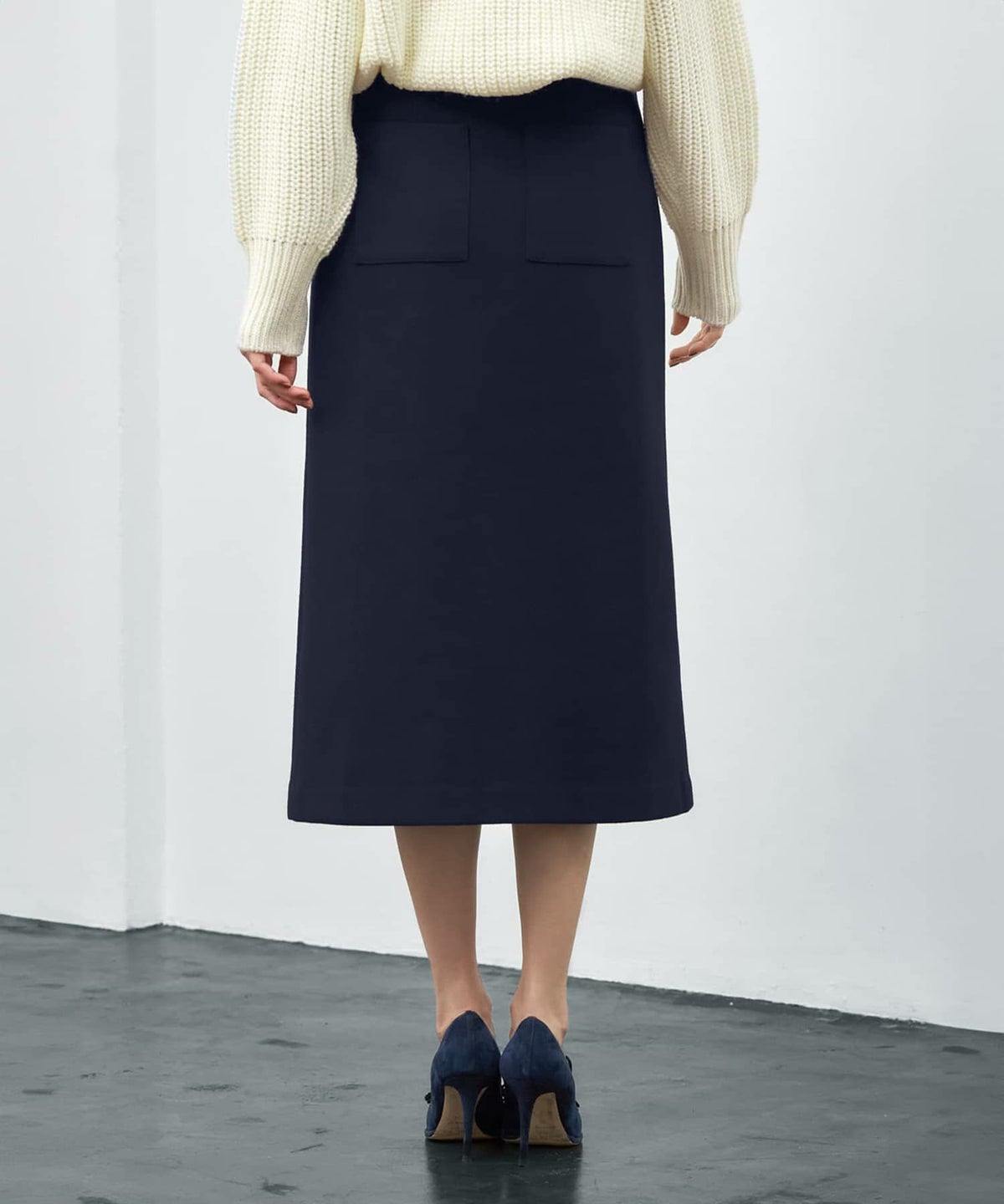 着用イメージ 173cm S-02サイズ ネイビー