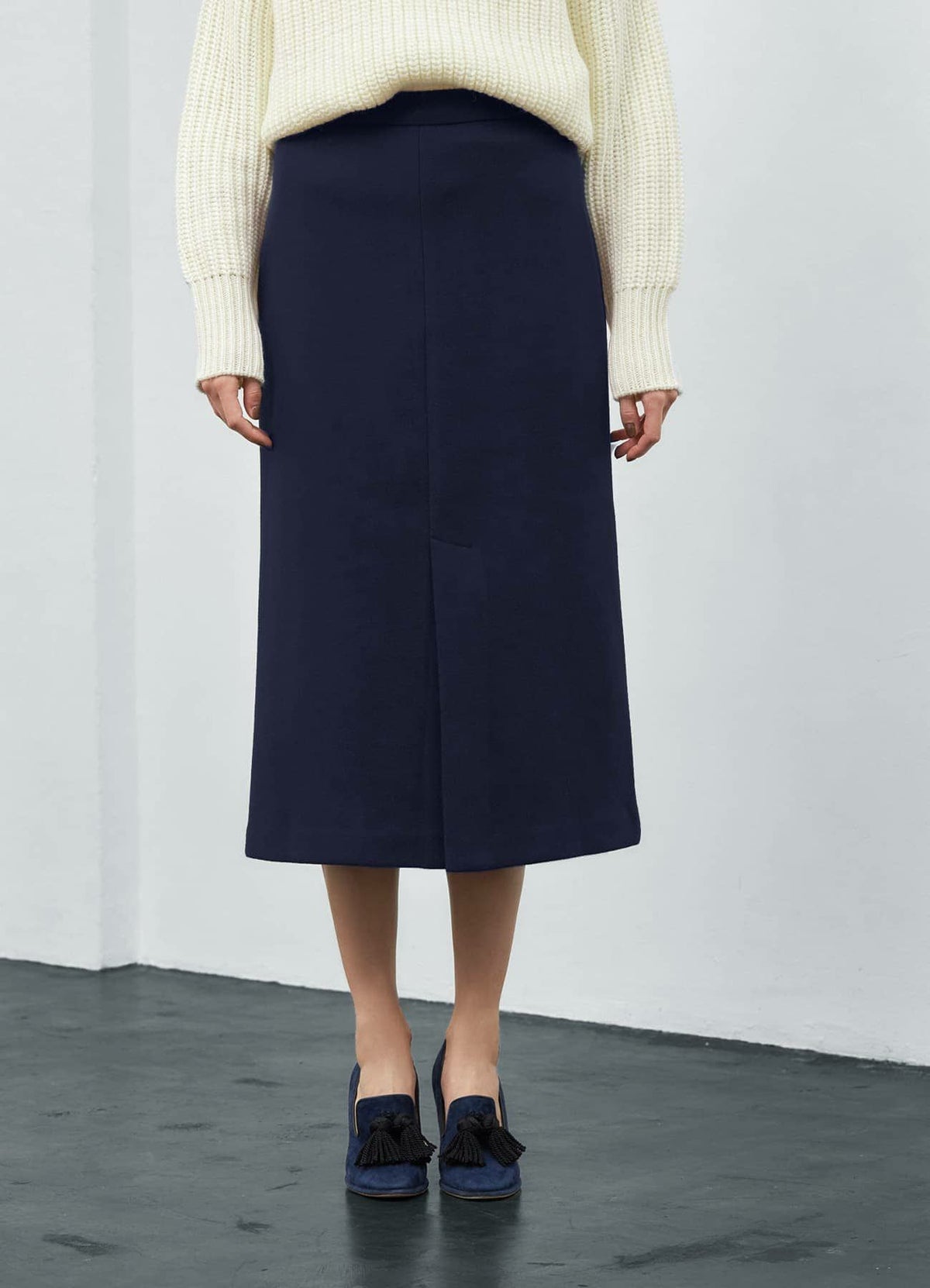 着用イメージ 173cm S-02サイズ ネイビー