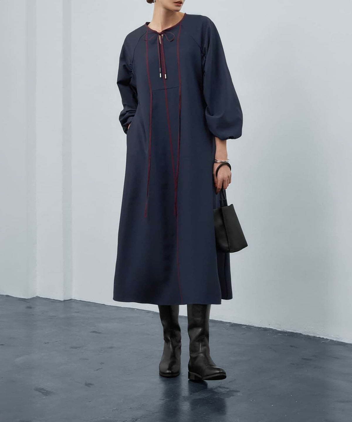 着用イメージ 173cm 着用サイズ 02 ネイビー