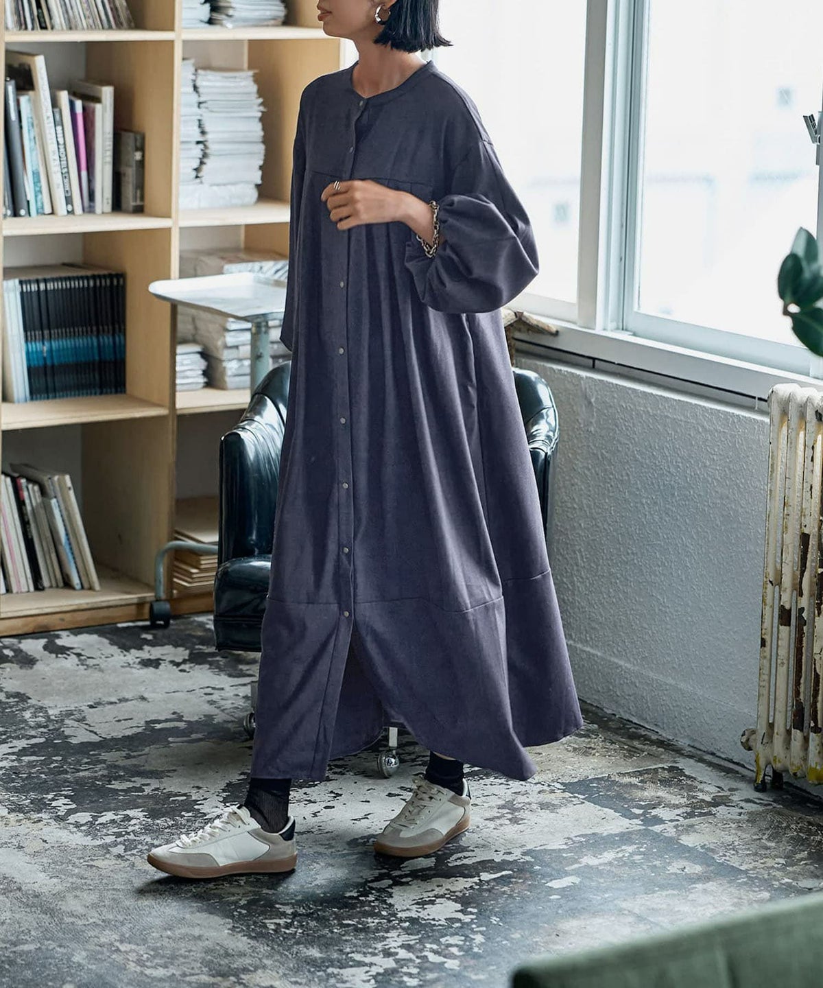 着用イメージ 165cm ダークブルー 02サイズ