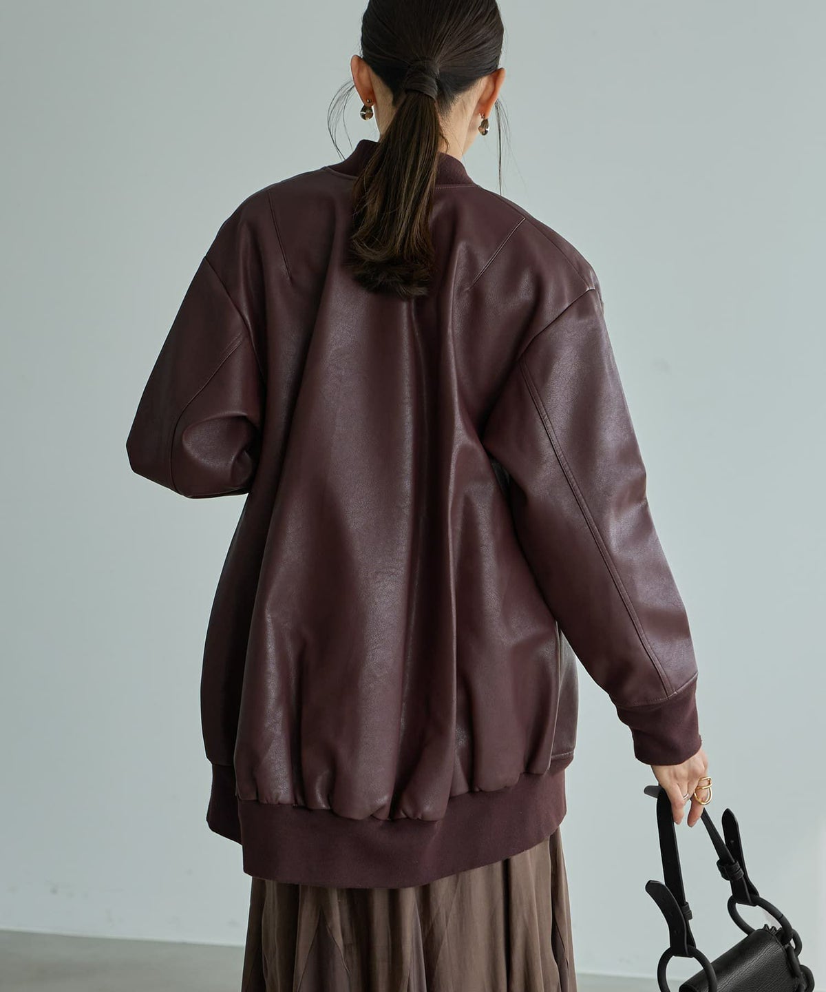 着用イメージ 165cm ブラウン