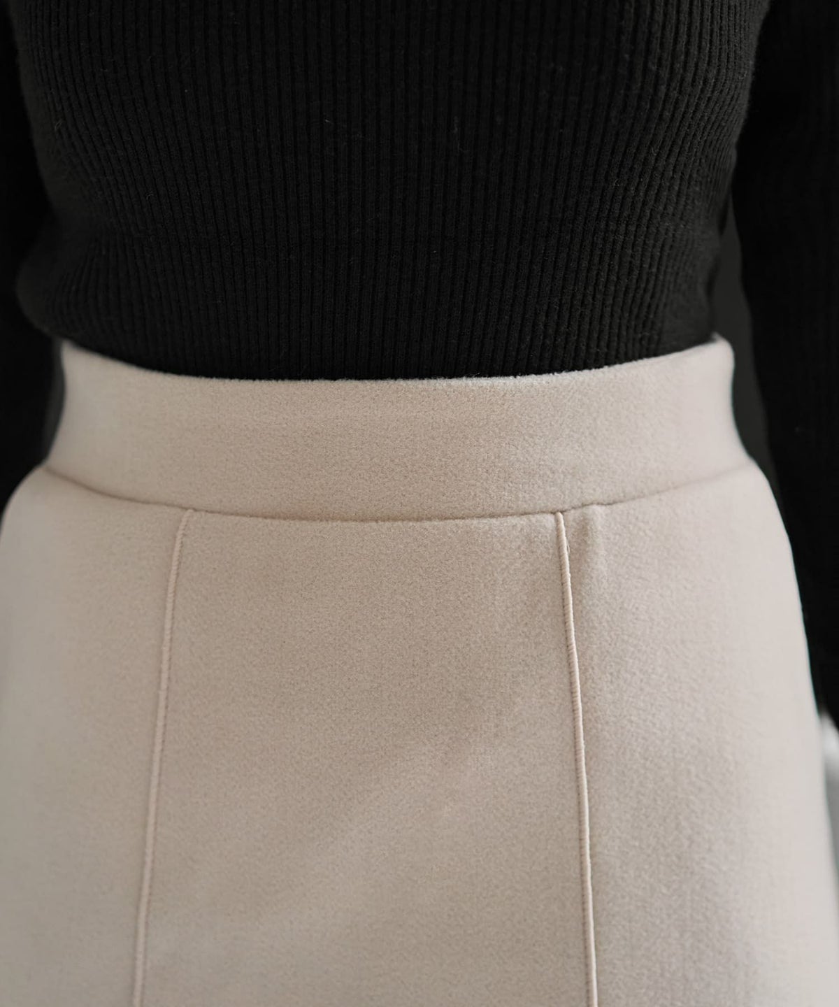 着用イメージ 166cm ライトベージュ Sサイズ