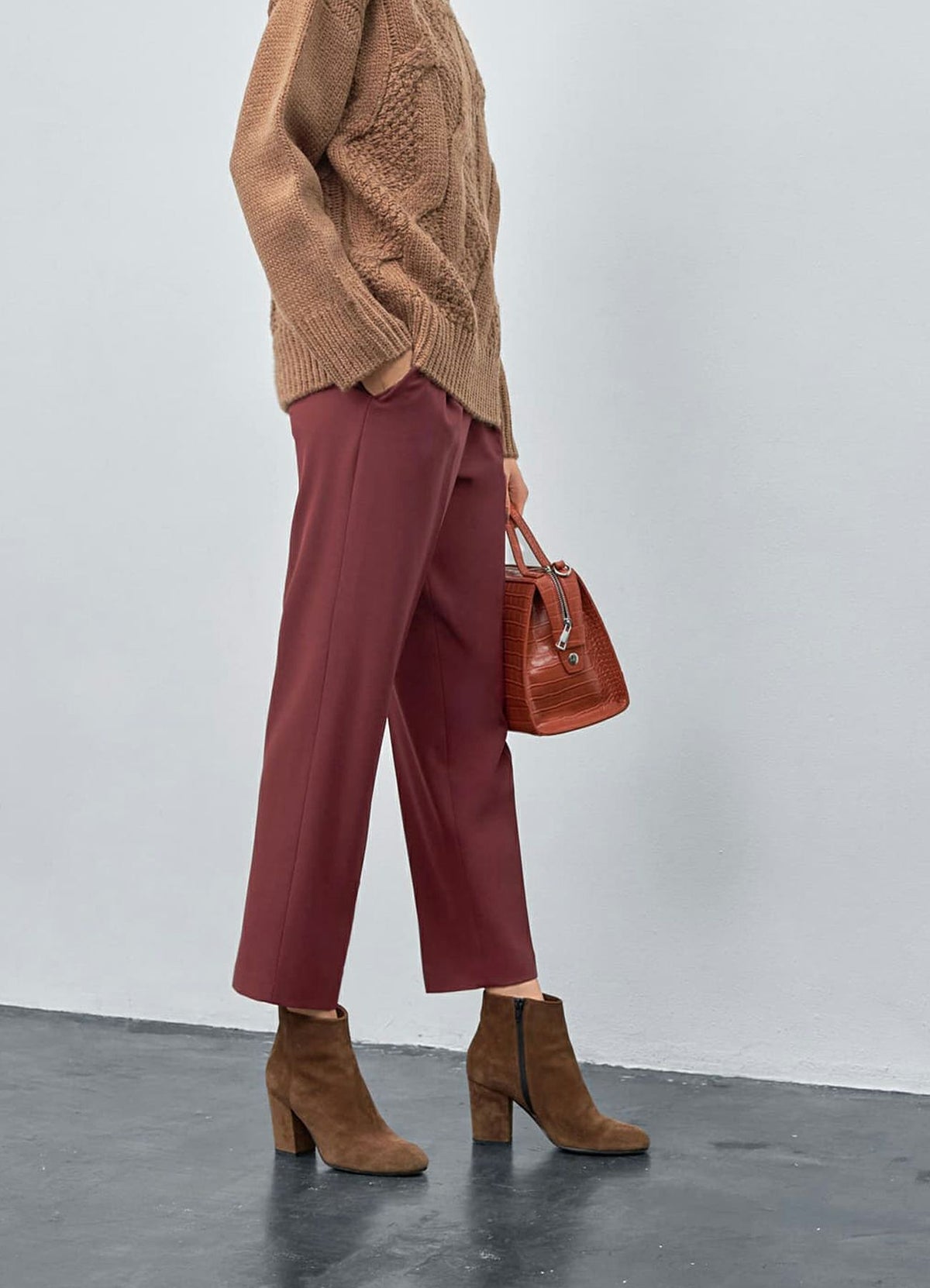 着用イメージ 173cm 着用サイズ S ライトバーガンディー