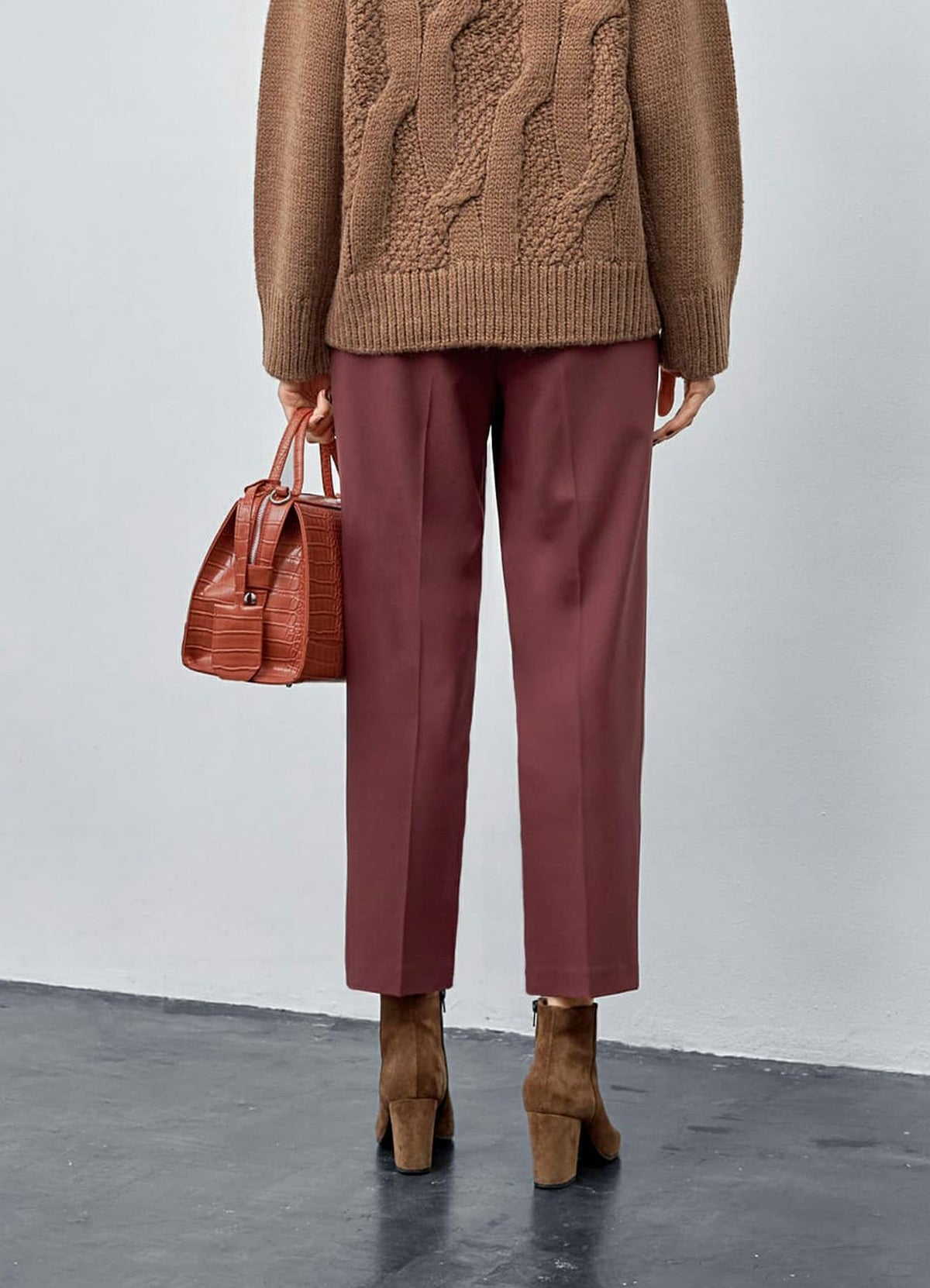 着用イメージ 173cm 着用サイズ S ライトバーガンディー