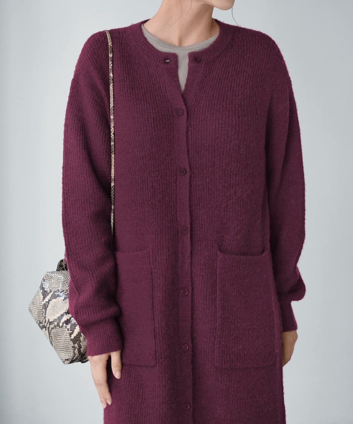 着用イメージ 165cm ワイン