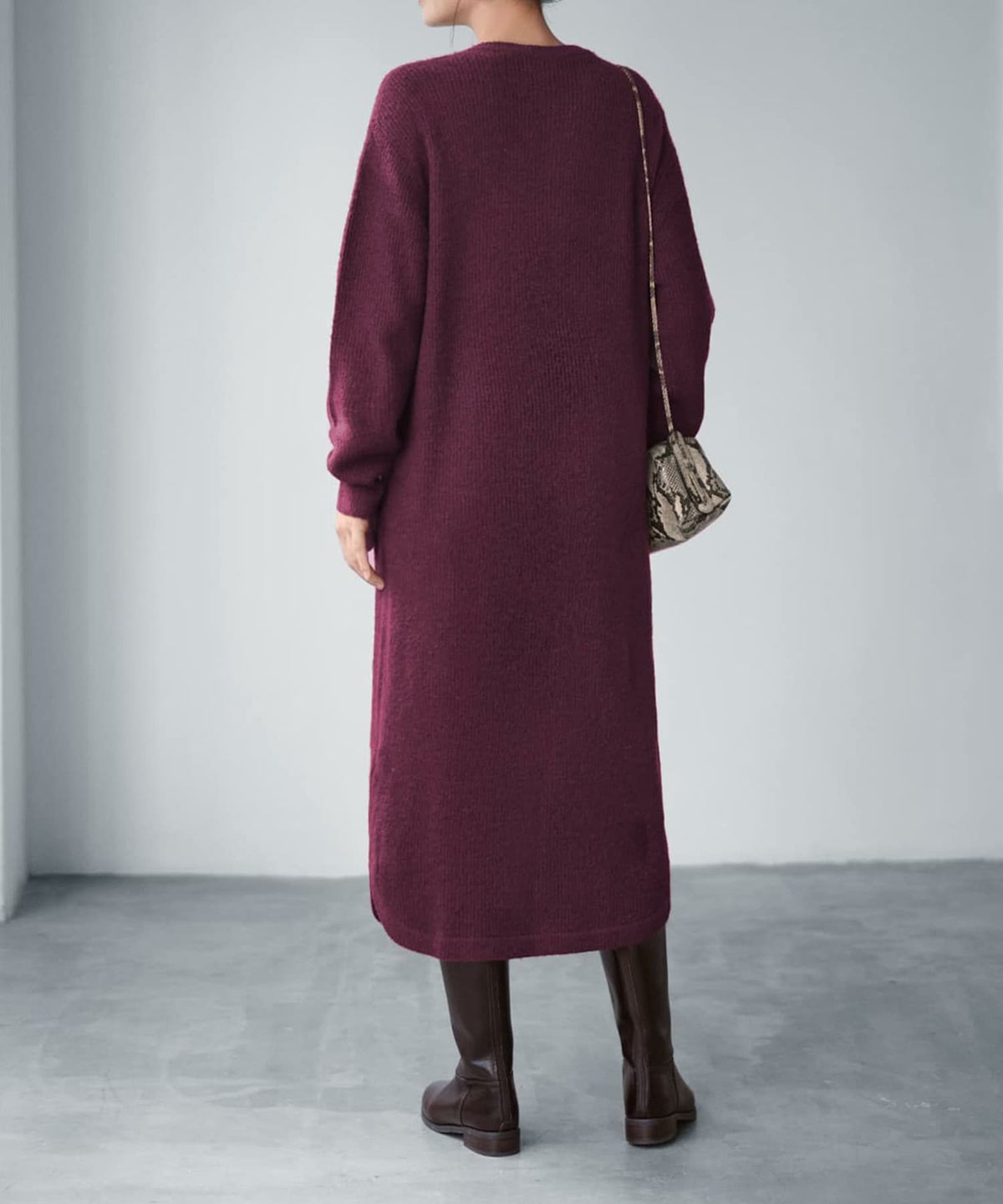 着用イメージ 165cm ワイン