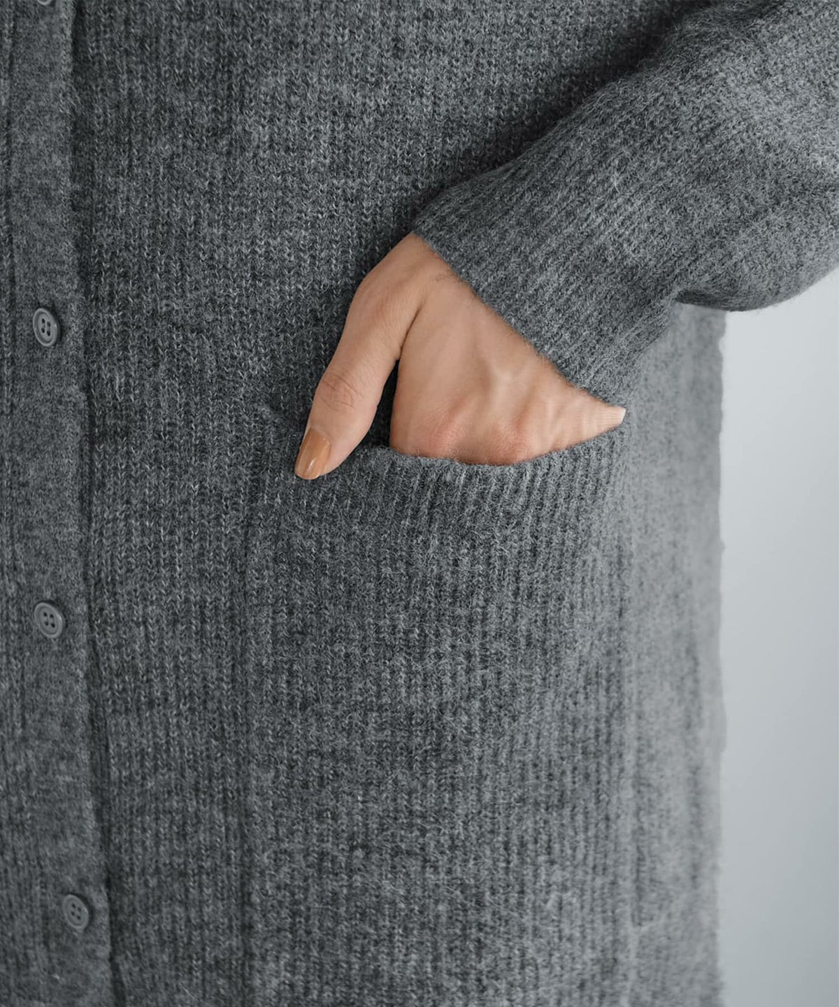 着用イメージ 168cm ダークグレー