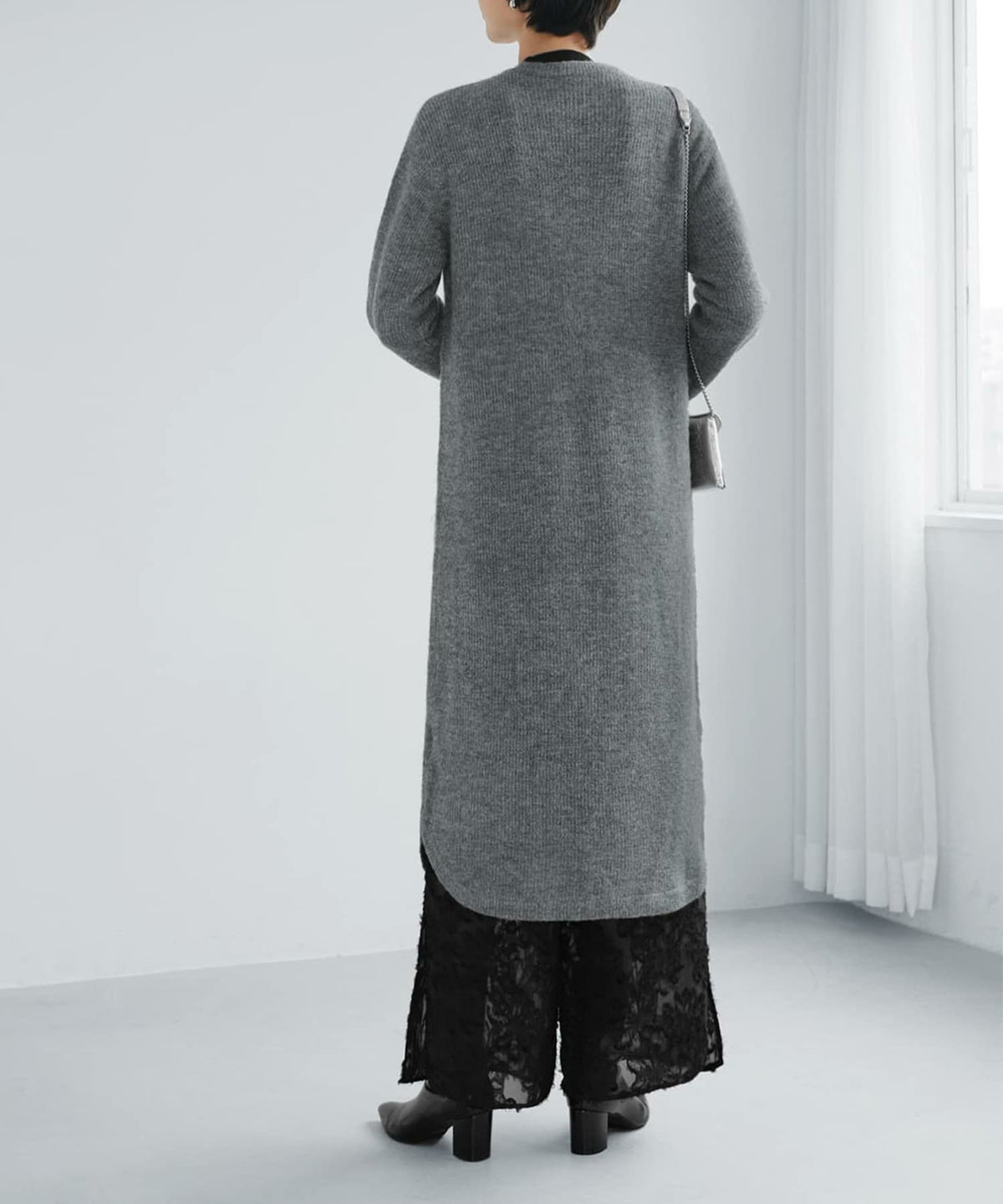 着用イメージ 168cm ダークグレー