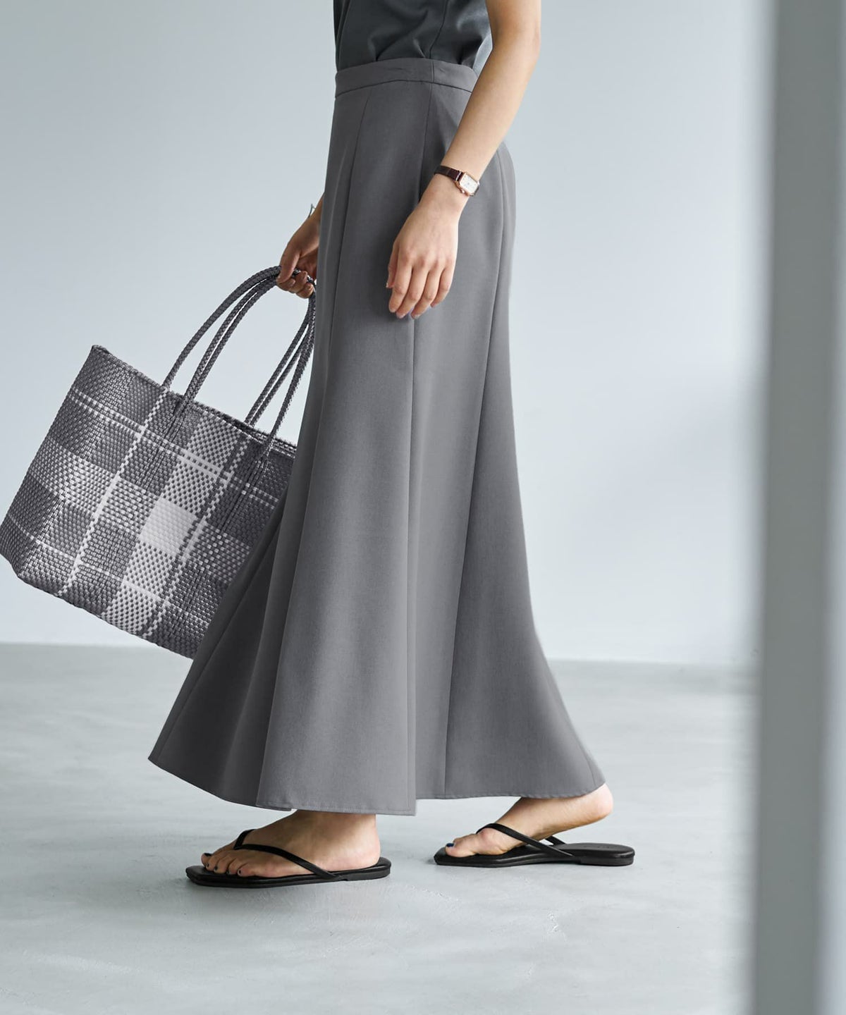着用イメージ 167cm S-02 グレー