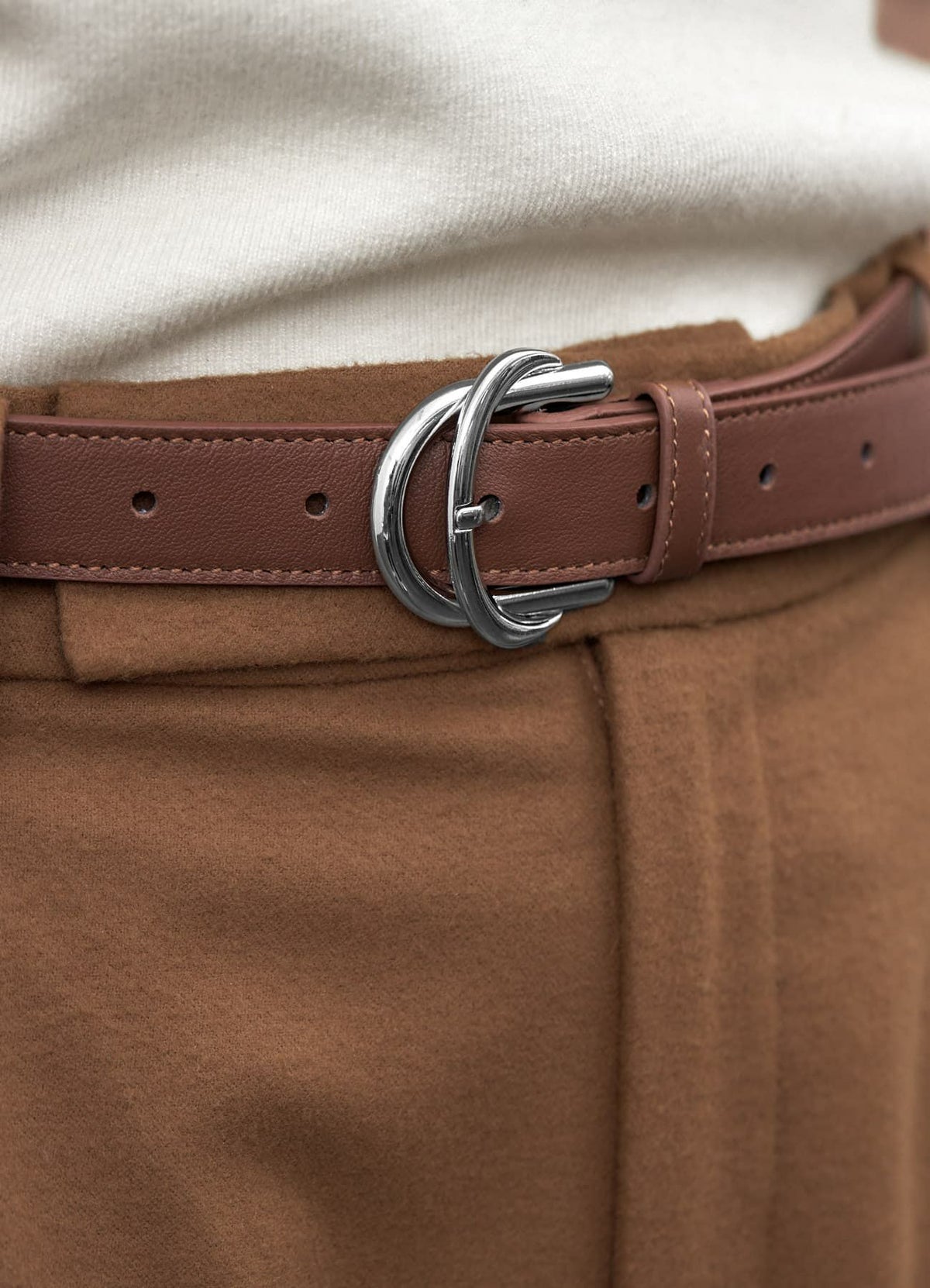 着用イメージ 173cm ブラウン