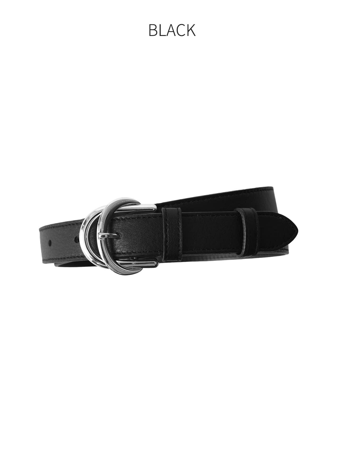 20mmダブルリングレザーベルト／SV金具 | おしゃれな大人レディース