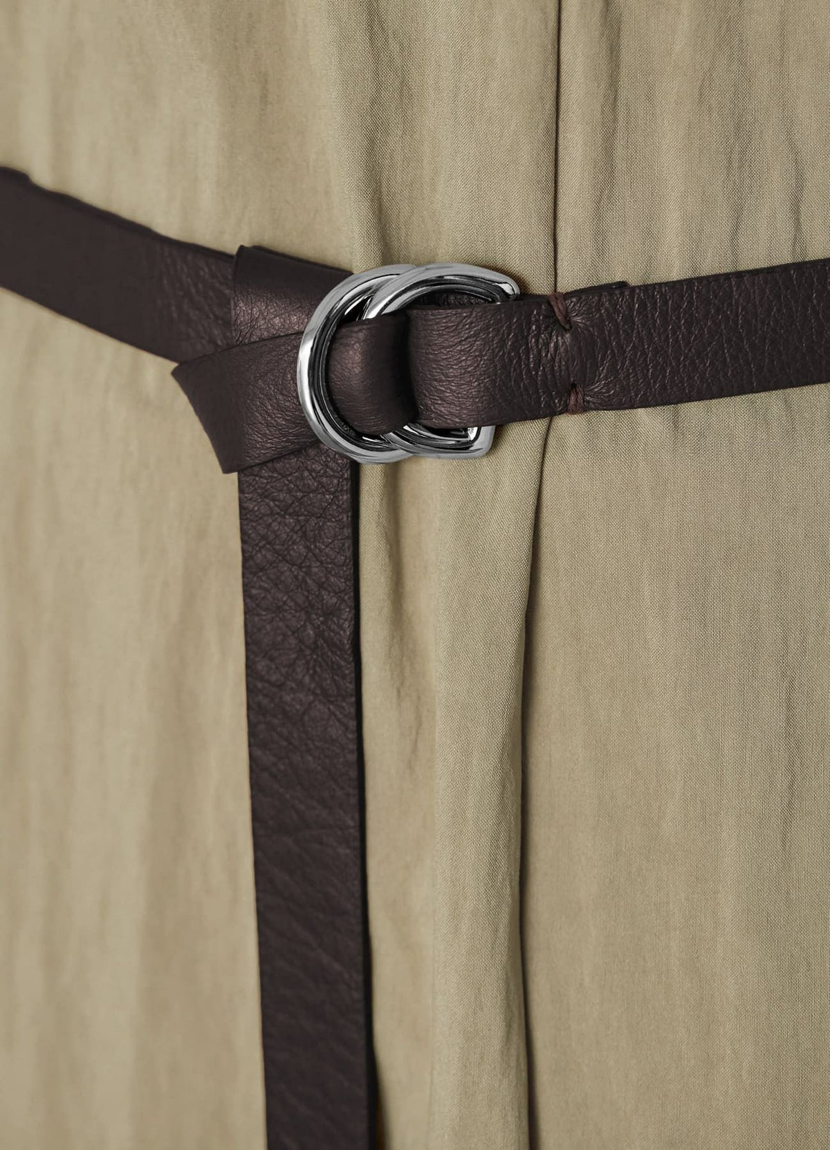 着用イメージ 166cm ダークブラウン